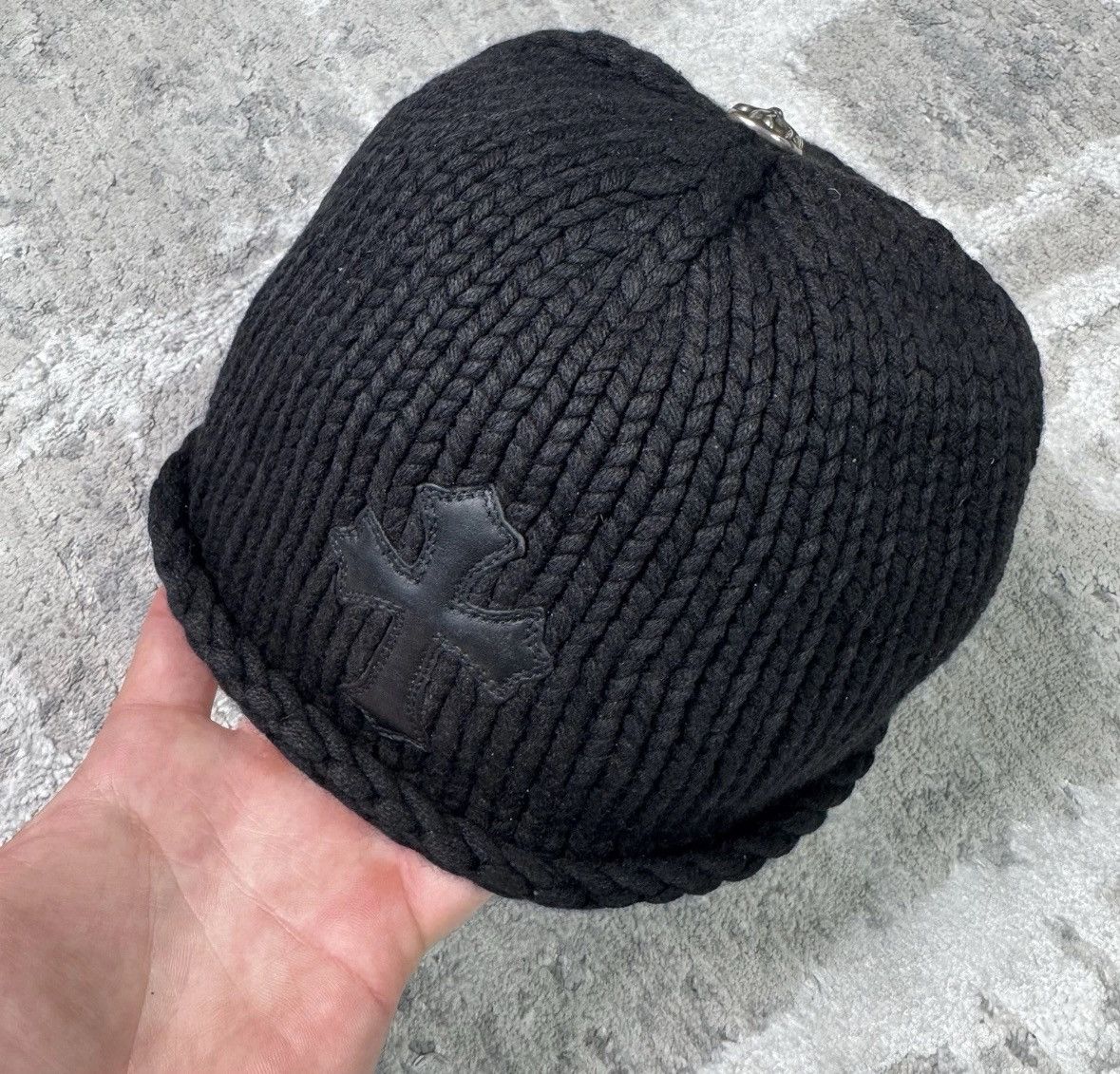 Chrome Hearts Cross patch cashmere beanie Size ONE SIZE - 6 Thumbnail
