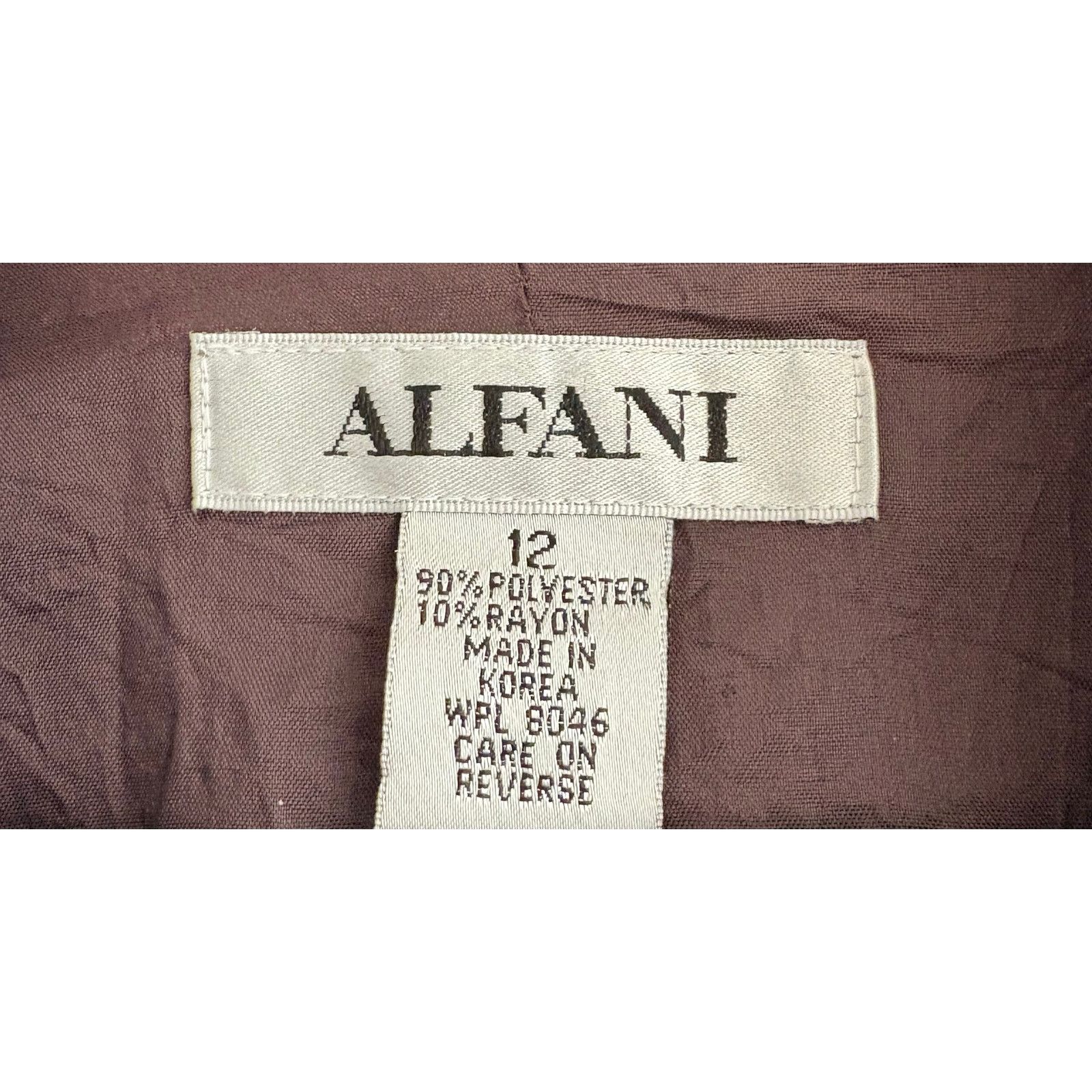 Alfani Alfani | One Button Career Professional Blazer | 12 Size XL / US 12-14 / IT 48-50 - 3 Thumbnail