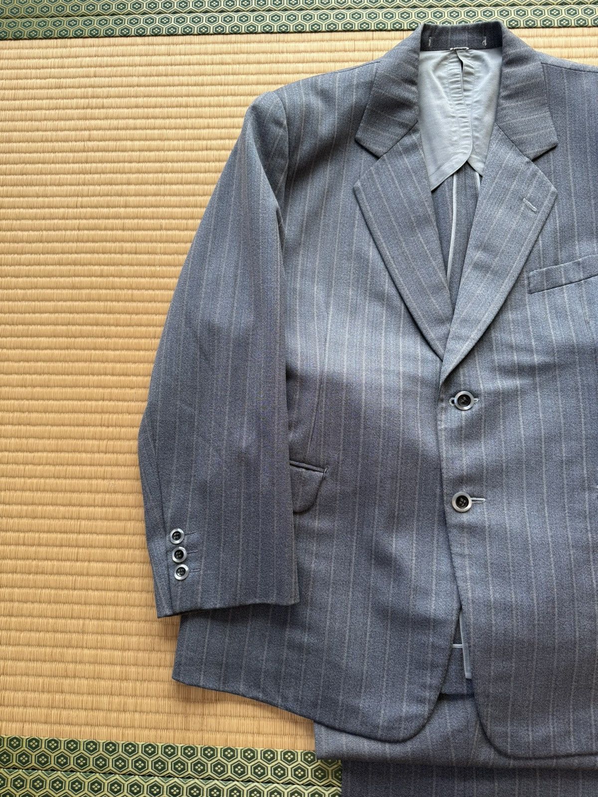 Other Mossy Blue New Wool Japanese Vintage Suit Set Size 40R - 4 Thumbnail