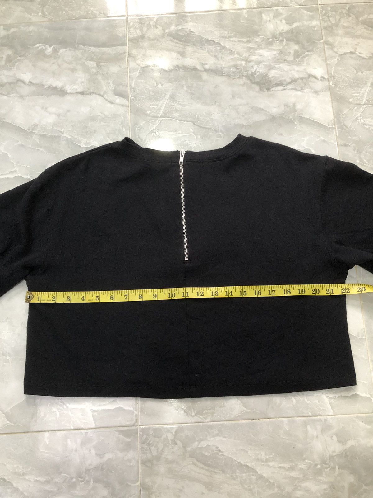 GU GU Japan Cropped Mock Neck Zip Sweatshirt Black Size M / US 6-8 / IT 42-44 - 9 Thumbnail