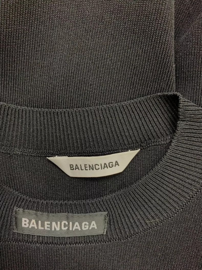 Balenciaga Balenciaga Black Letter Logo Knit Top Size US M / EU 48-50 / 2 - 4 Thumbnail