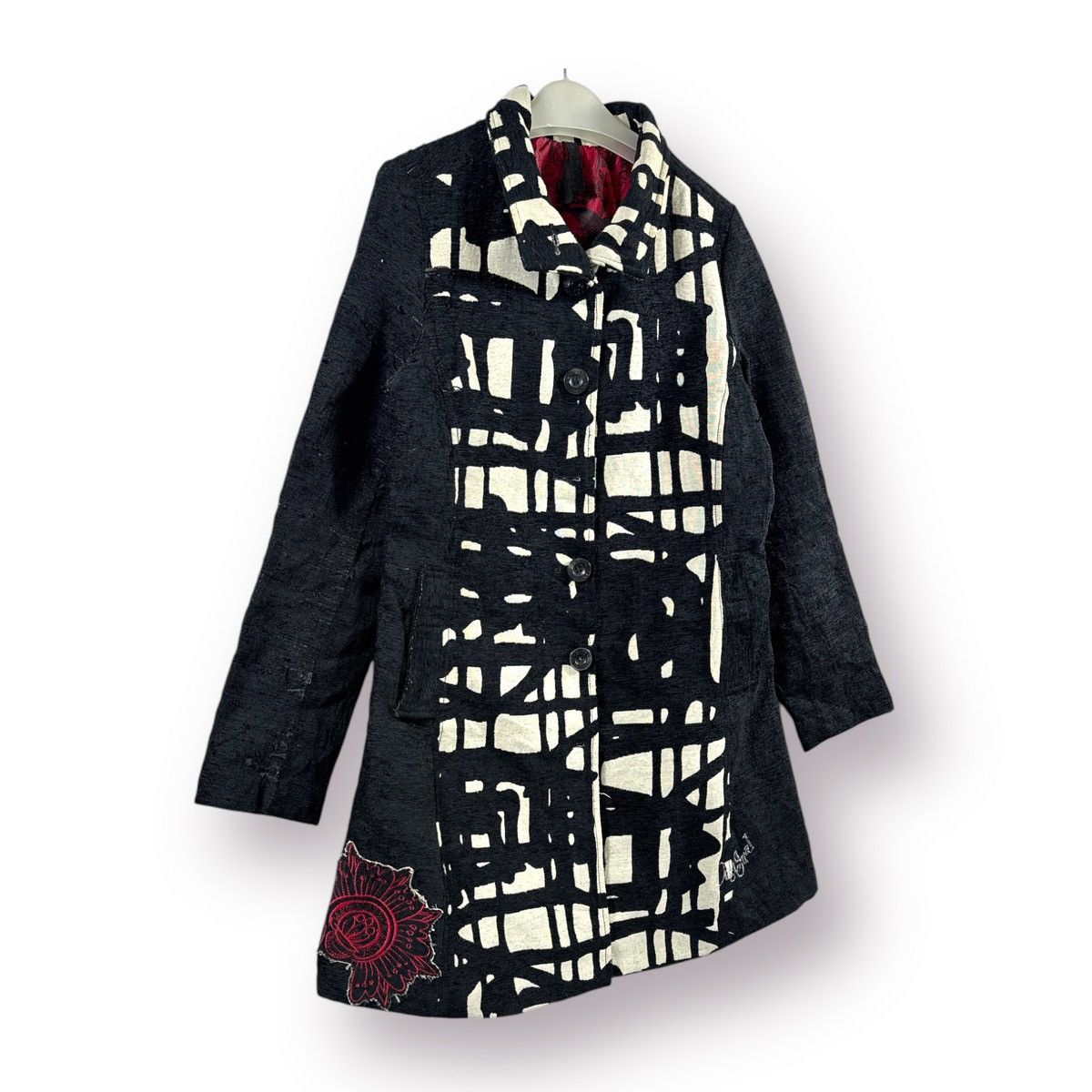 Desigual 🔥 Desigual Art Of Spanish Designer Long Coat Size S / US 4 / IT 40 - 3 Thumbnail