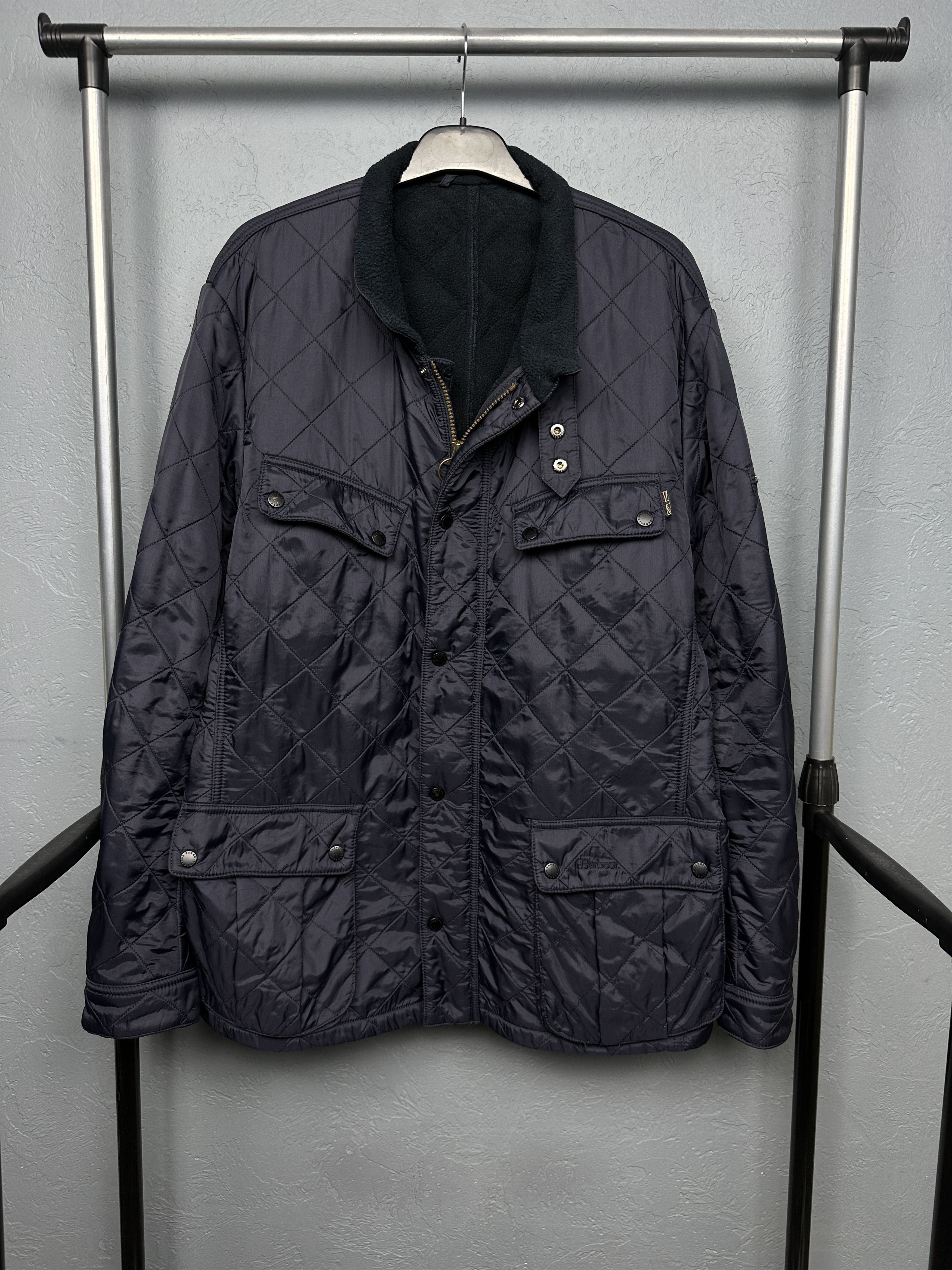 Barbour International Mens Ariel Polarquilt Quilted Jacket