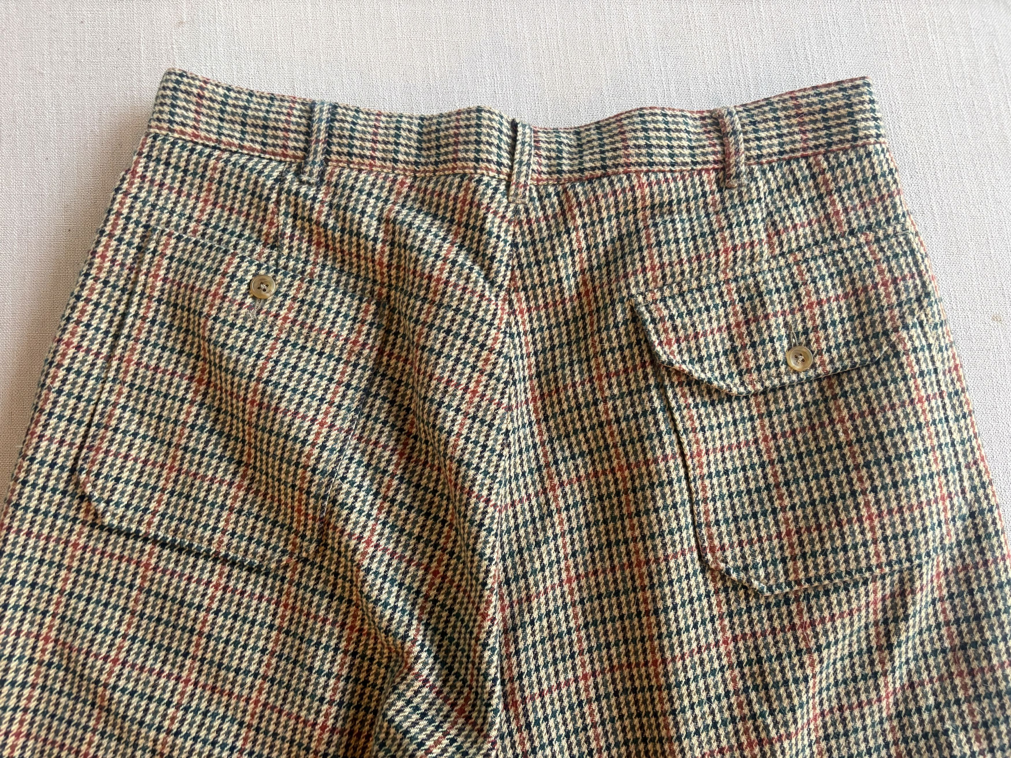 Engineered Garments CARLYLE PANT - KHAKI ACRYLIC WOOL GUNCLUB CHECK Size US 36 / EU 52 - 2 Thumbnail