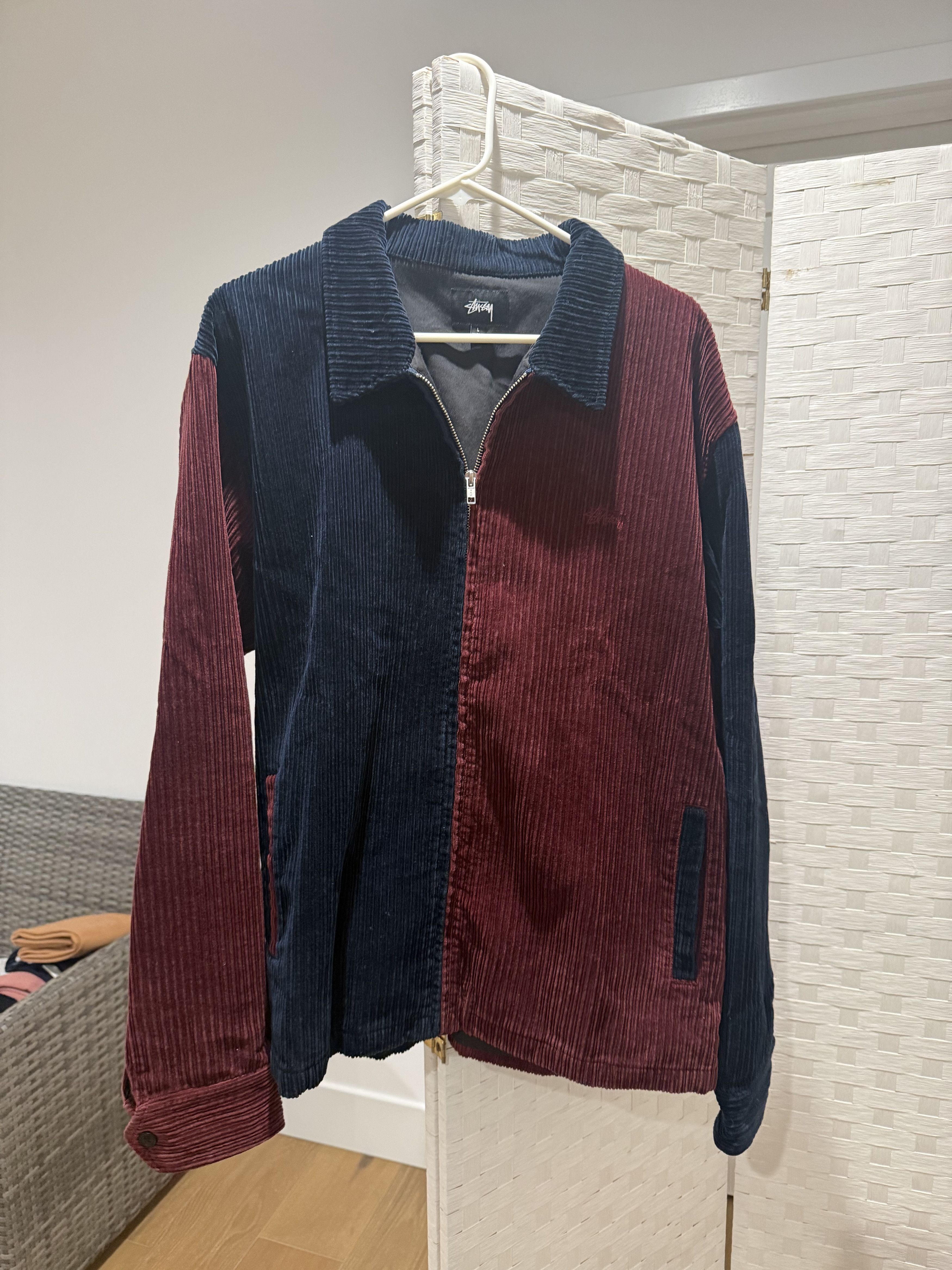 Stussy Brand New Boxy Linen Zip Jacket | Grailed