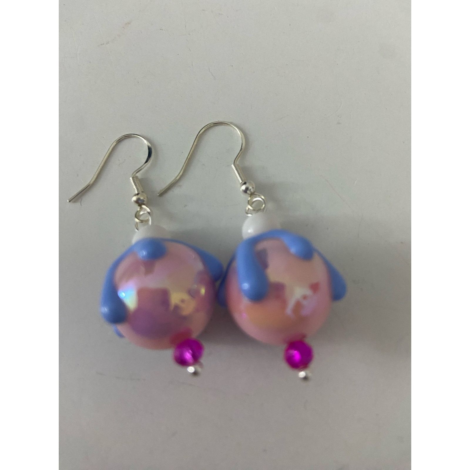 Handmade Pink ice cream earrings Size ONE SIZE - 4 Thumbnail