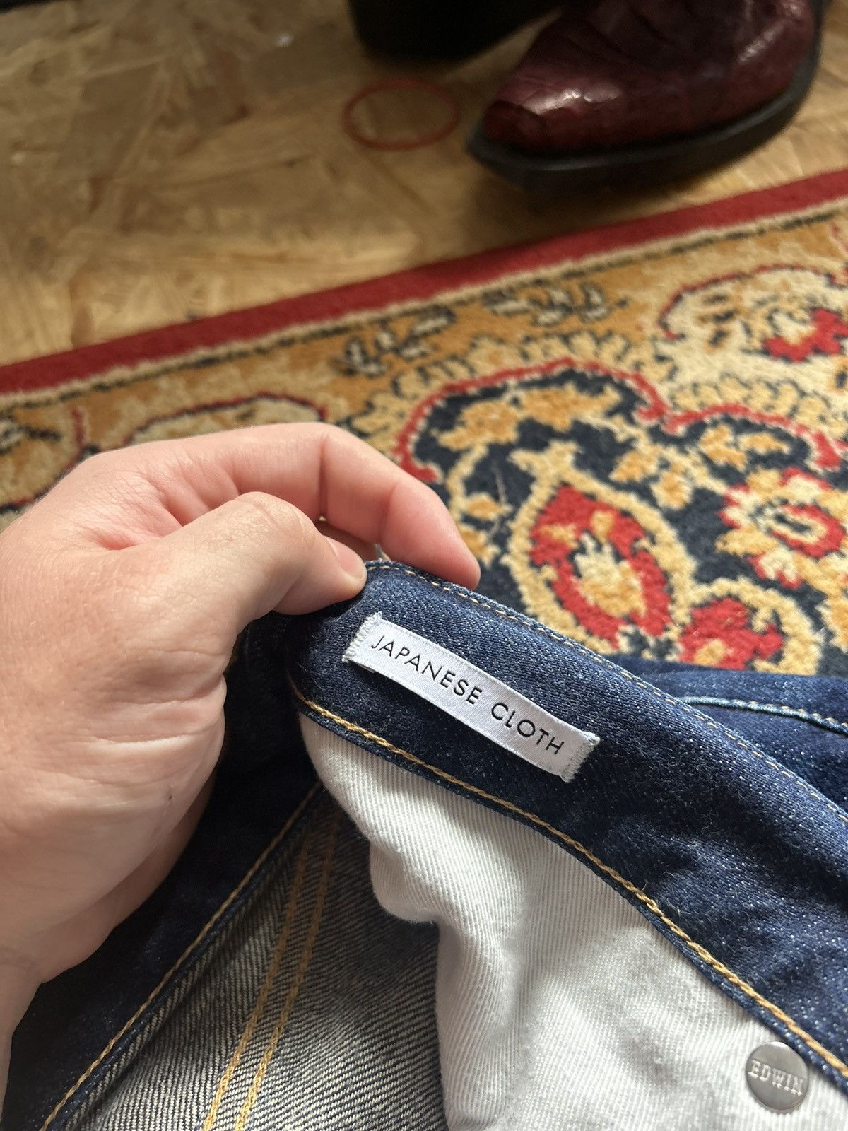 Edwin Edwin Selvedge Japanese Denim Pants 33x32 Size US 33 - 10 Thumbnail