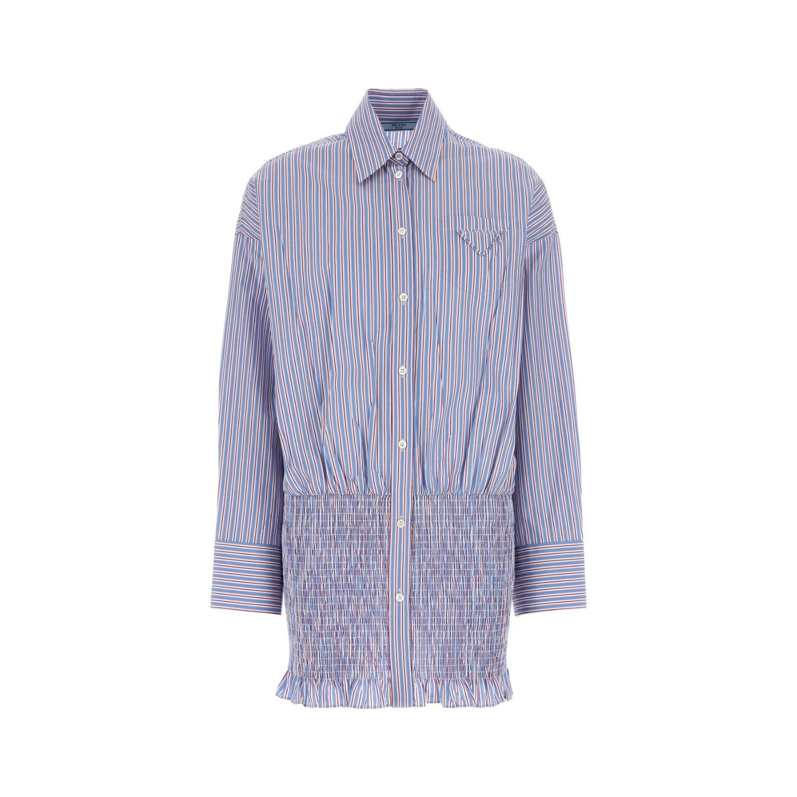 PRADA Embroidered Poplin Shirt New & Authentic (Women's size