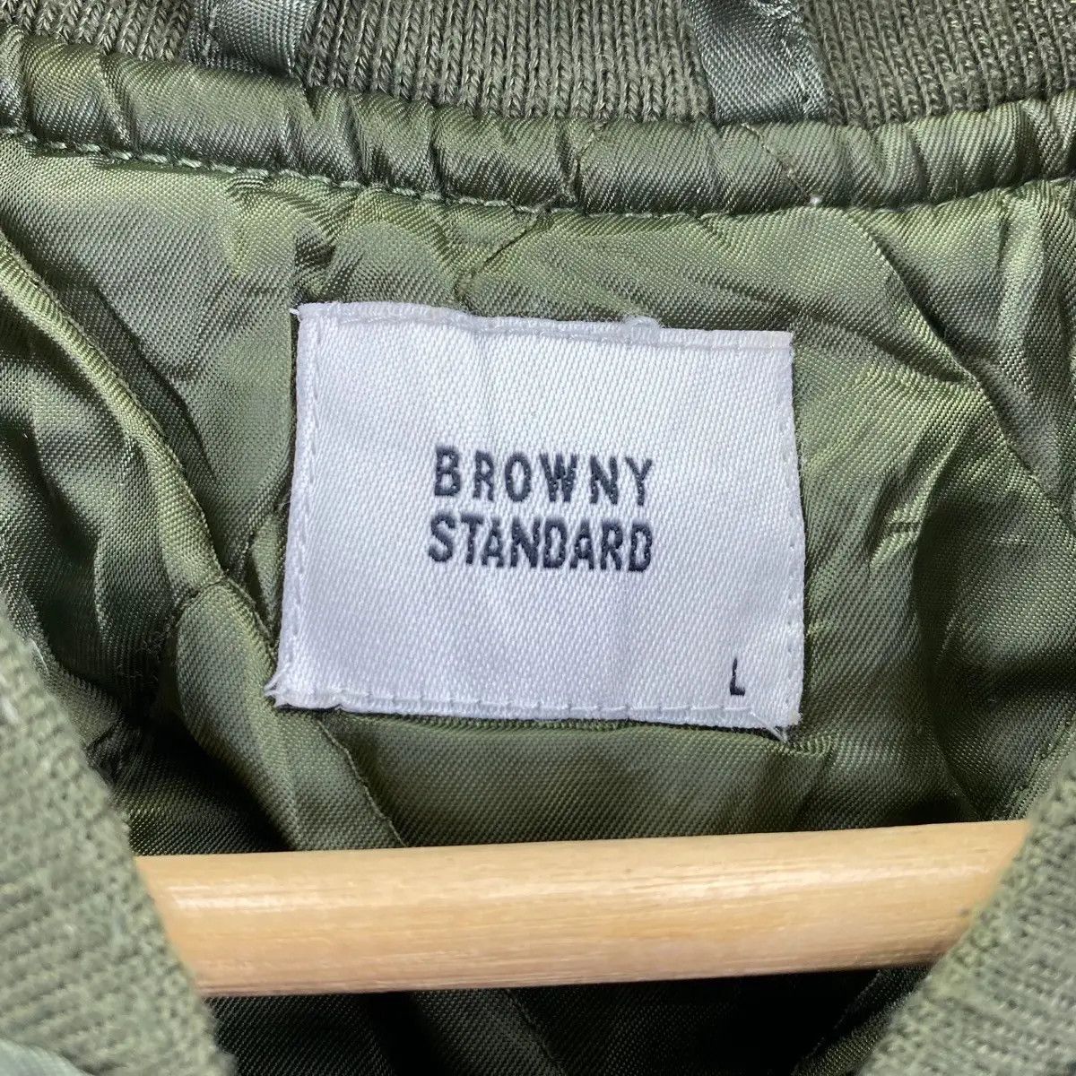 Vintage Vtg BROWNY STANDARD MA-1 FLIGHT Army Bomber Jacket Size US L / EU 52-54 / 3 - 5 Thumbnail
