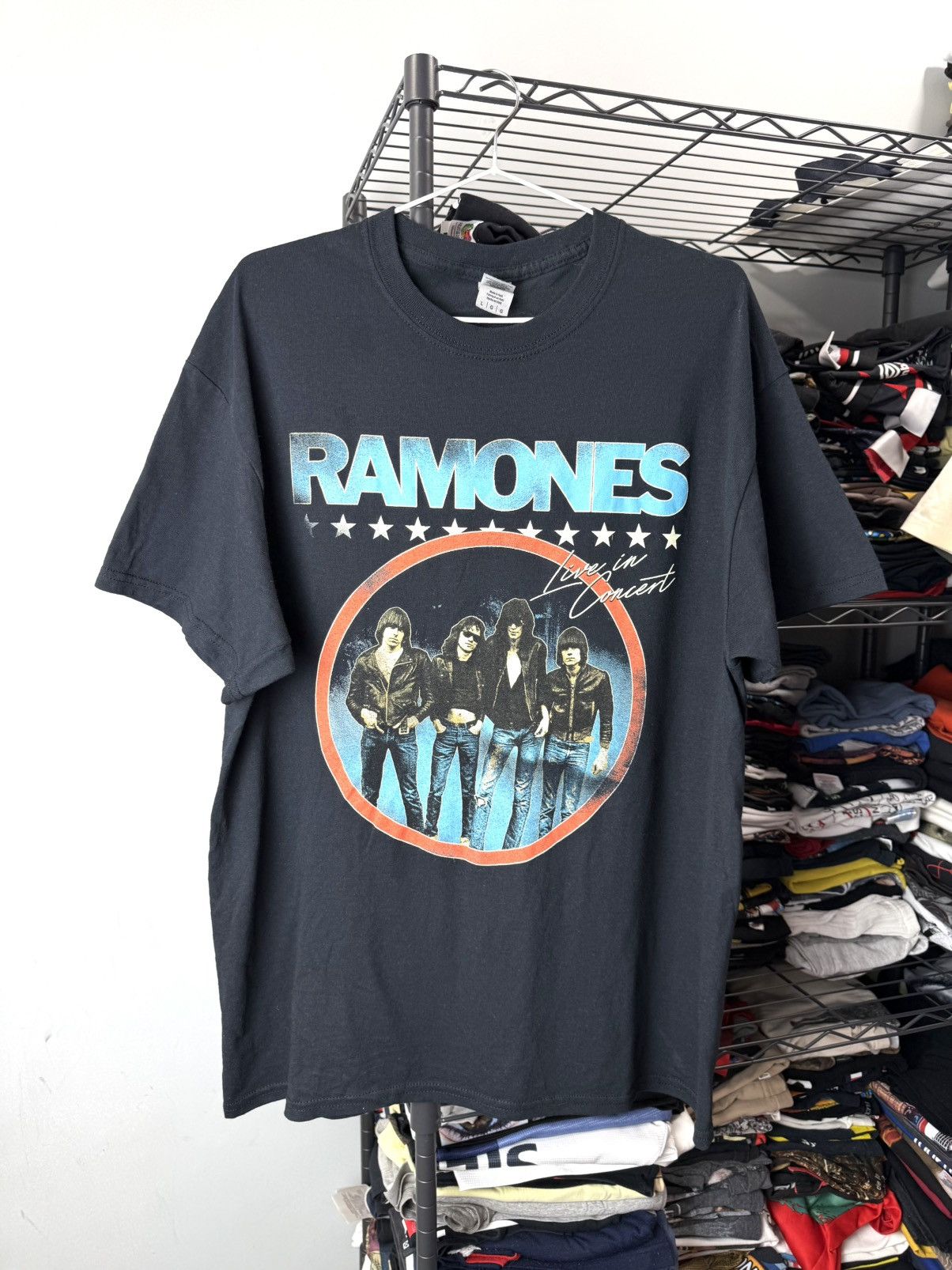 Band Tees Vintage Style Ramones Band Rock T Shirt Size US L / EU 52-54 / 3 - 1 Thumbnail