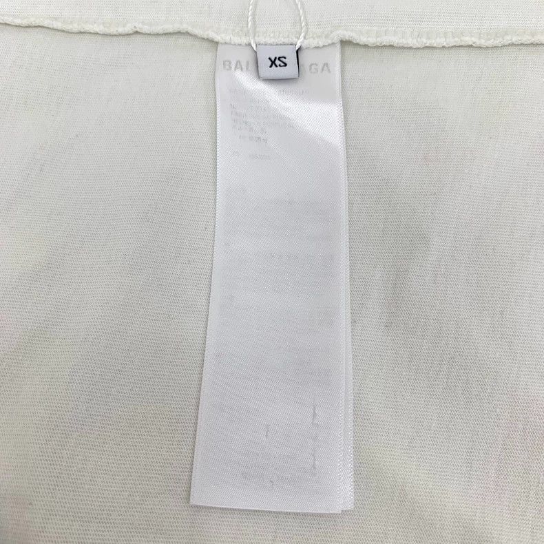 Balenciaga balenciaga white logo short sleeve t Size US XS / EU 42 / 0 - 6 Thumbnail