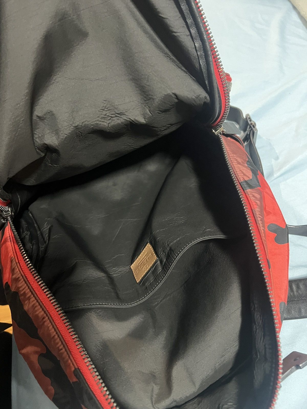 Valentino Valentino red camo nylon backpack Size ONE SIZE - 2 Thumbnail