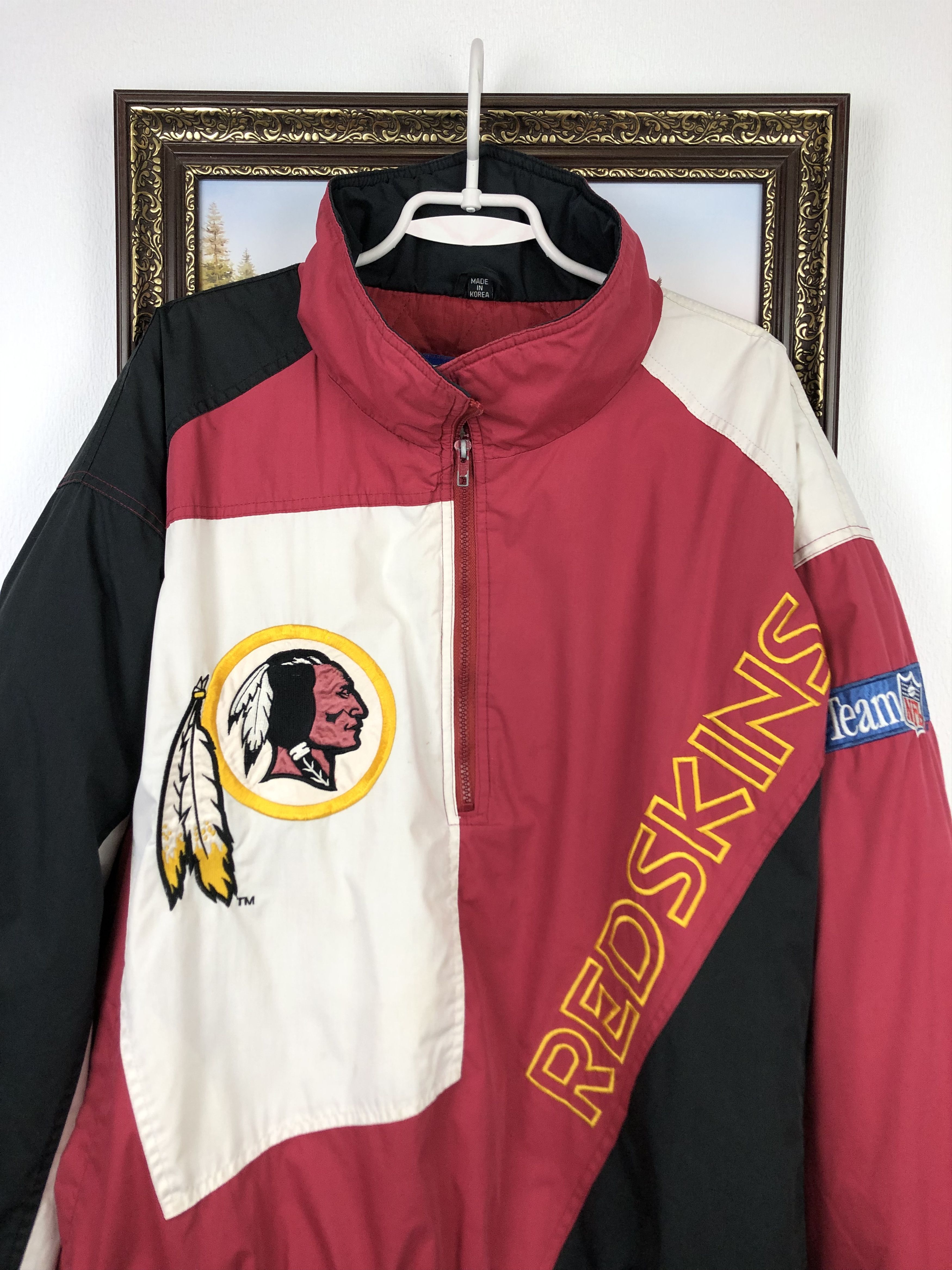 NHL × Vintage Vintage Pro Player Washington Redskins Jacket Mens Bomber Size US XXL / EU 58 / 5 - 4 Thumbnail