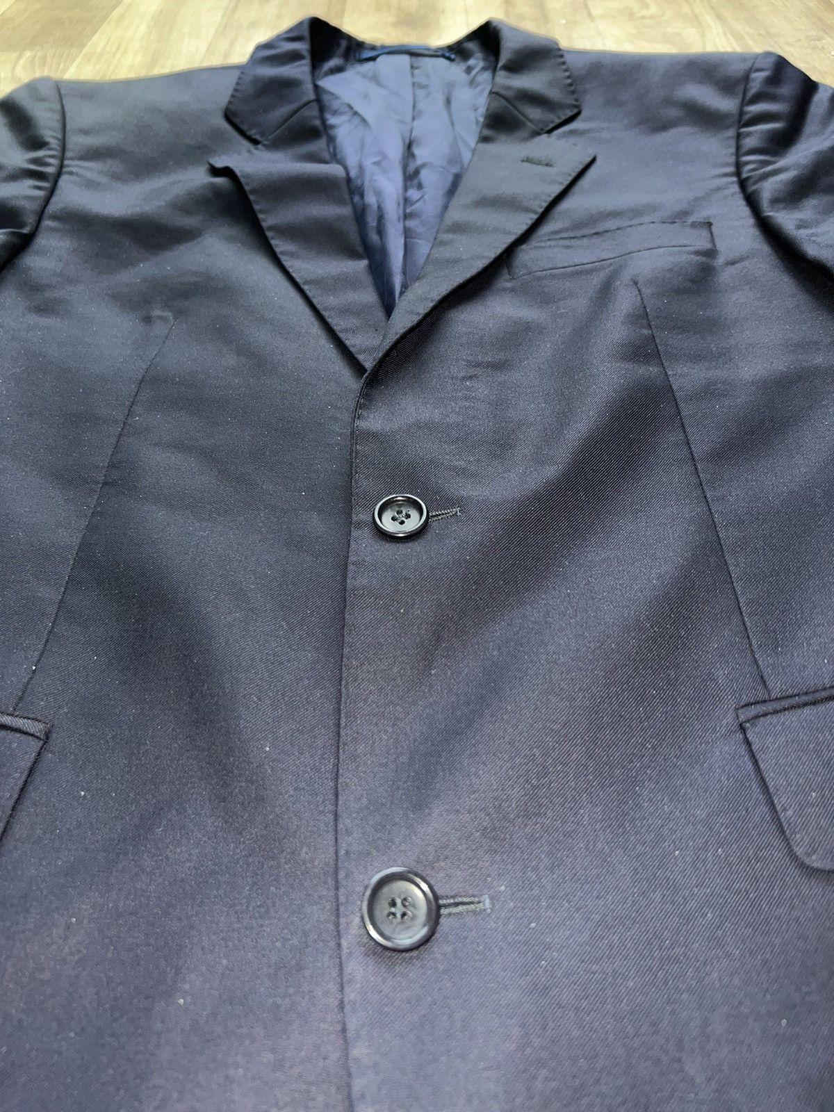 Loro Piana × Vintage Loro Piana Navy Blazer Jacket luxury made in Italy Size 50L - 8 Thumbnail