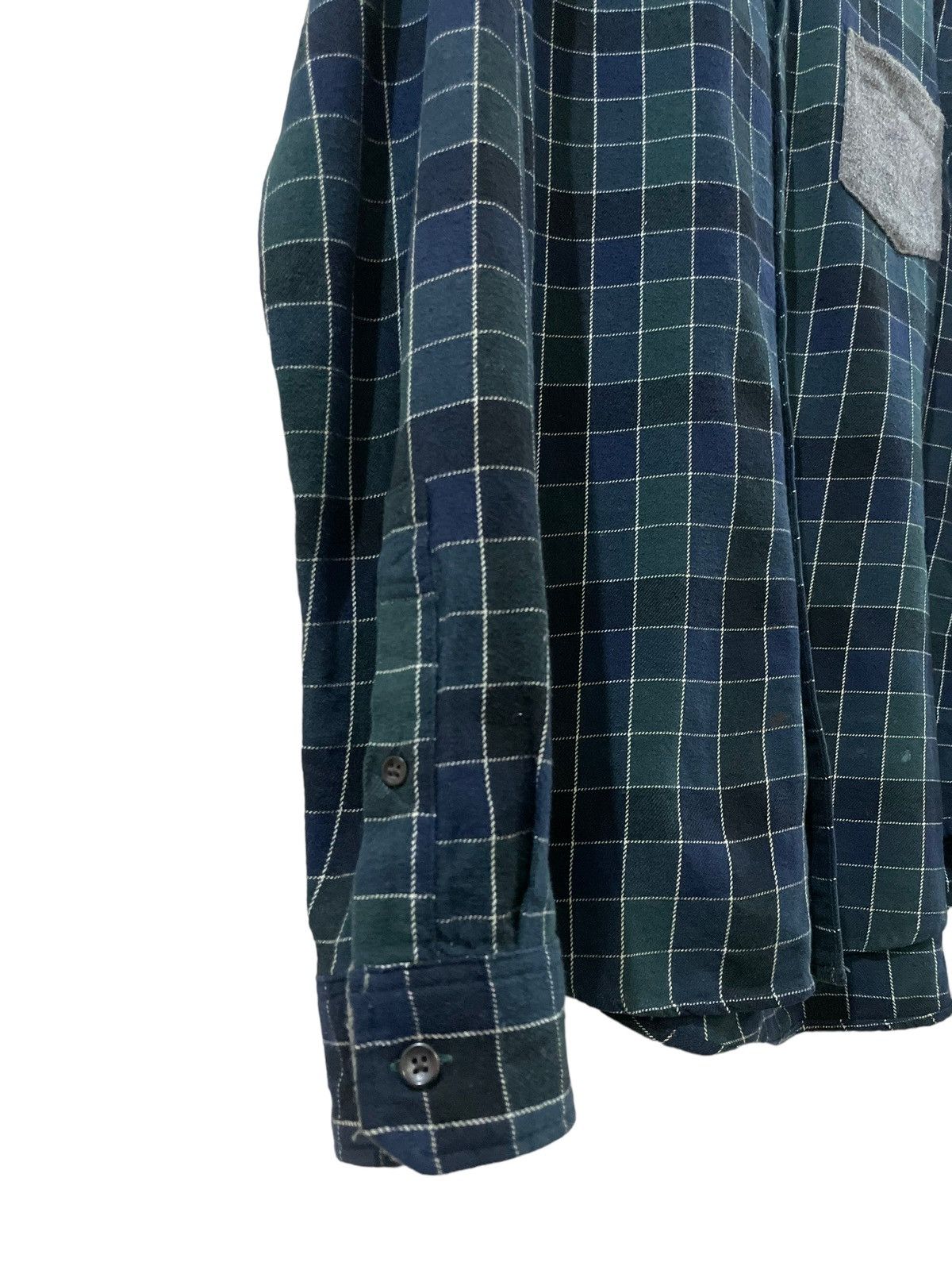 Flannel × Japanese Brand Vintage Graniph Travis Scott Style Tartan Plaid Flannel Size US M / EU 48-50 / 2 - 6 Thumbnail