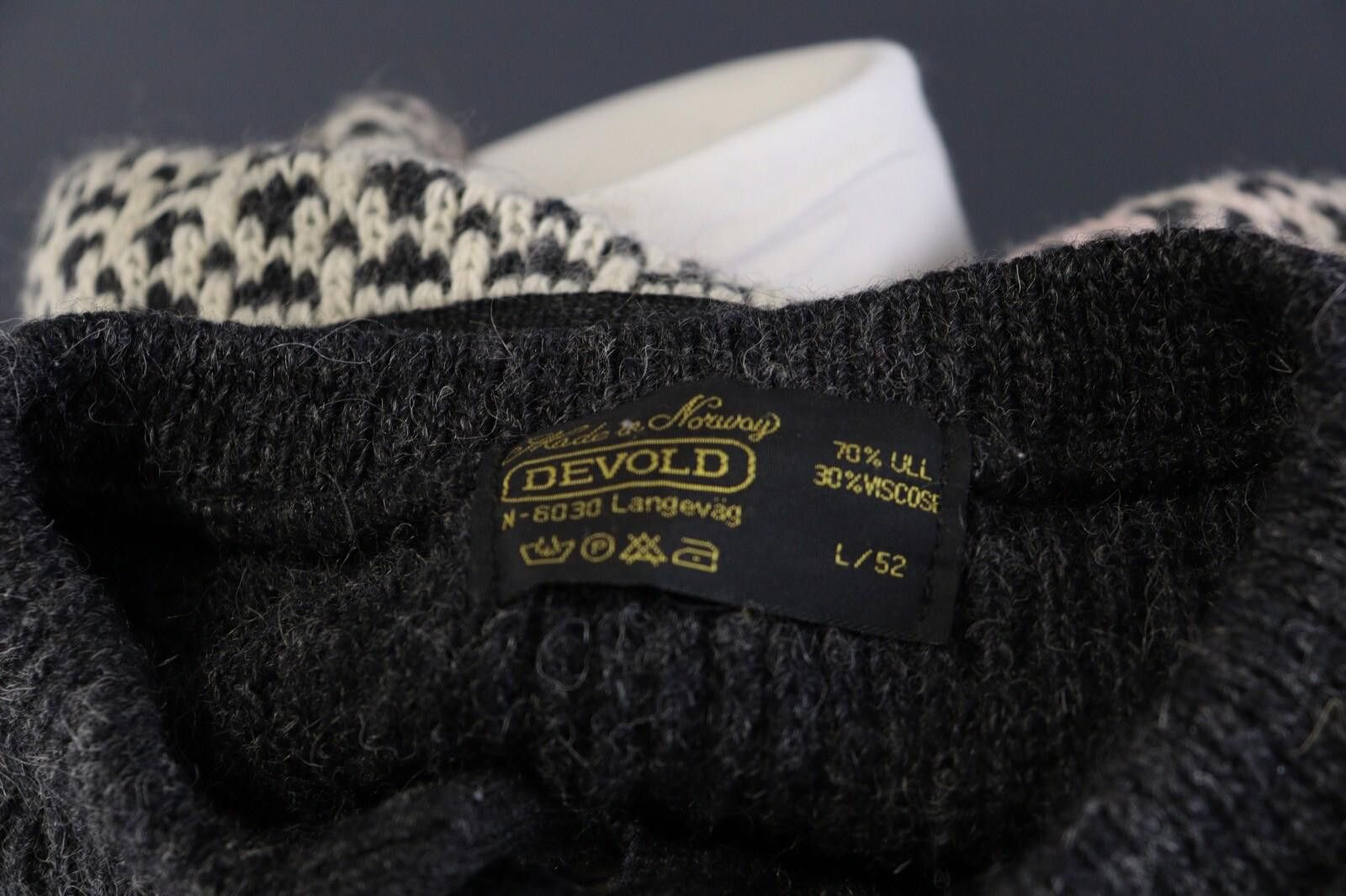 Designer Devold Norway Knit Sweater Ski Vintage Size L US 42 EU 52 Size US L / EU 52-54 / 3 - 12 Thumbnail