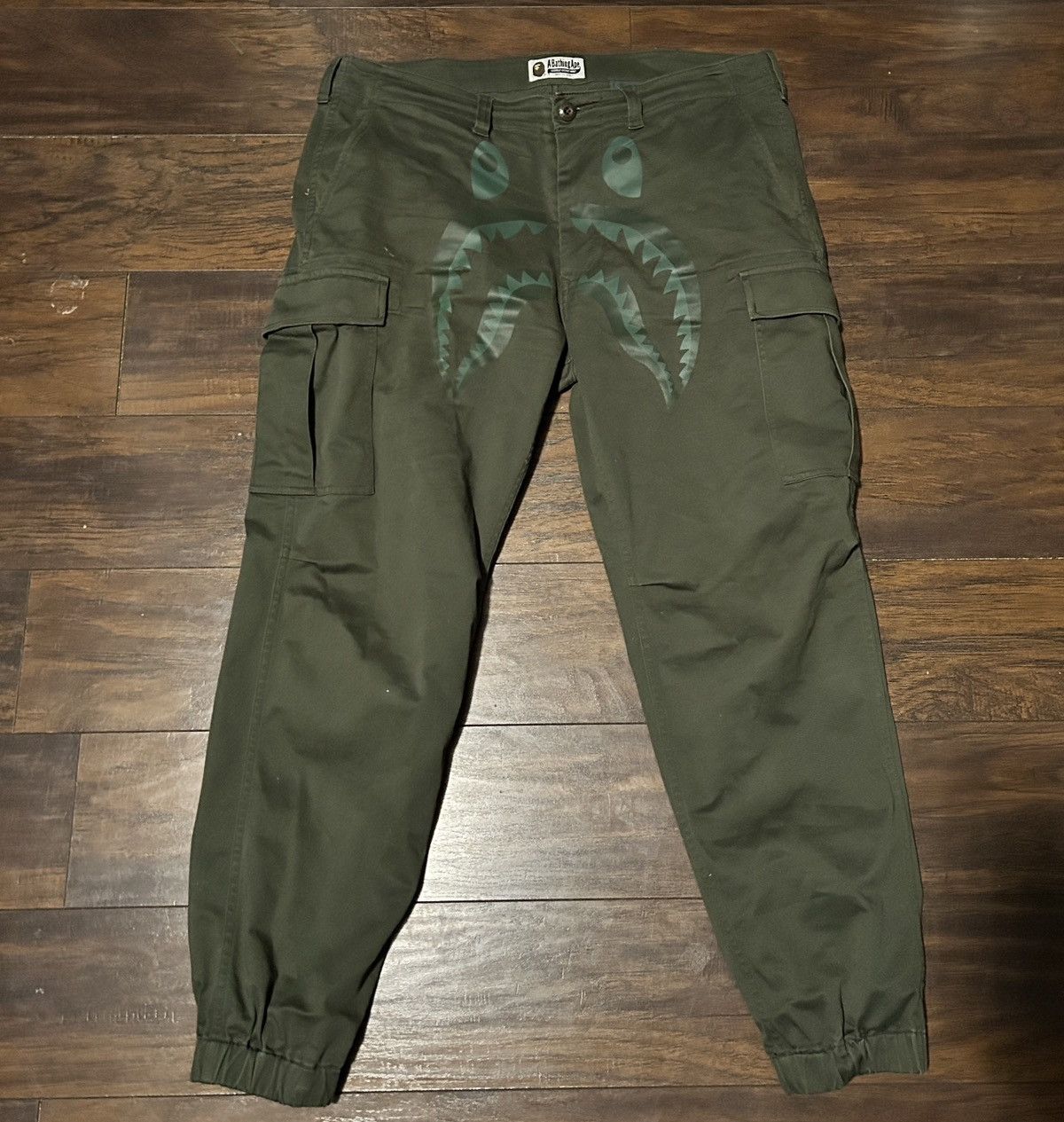 Bape Shark 6 Pocket Cargo Pants Grailed