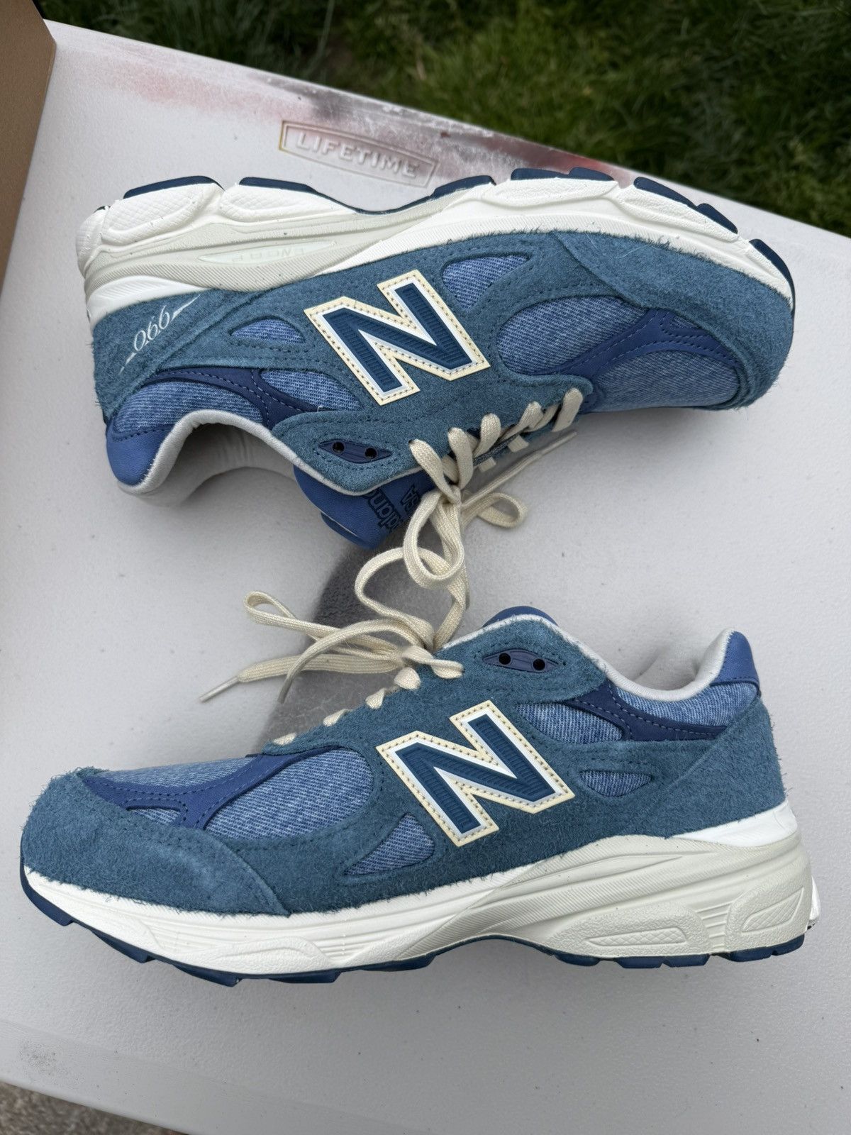 Levi's × New Balance New Balance x Levi’s 990v3 “Mallard Blue” Made In USA 🦆👖 Size US 8 / EU 41 - 6 Thumbnail
