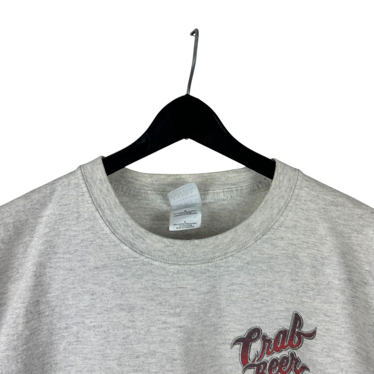 Vintage Vintage 90s Crab Beer Brewery Grey Promo Shirt Size US L / EU 52-54 / 3 - 4 Thumbnail