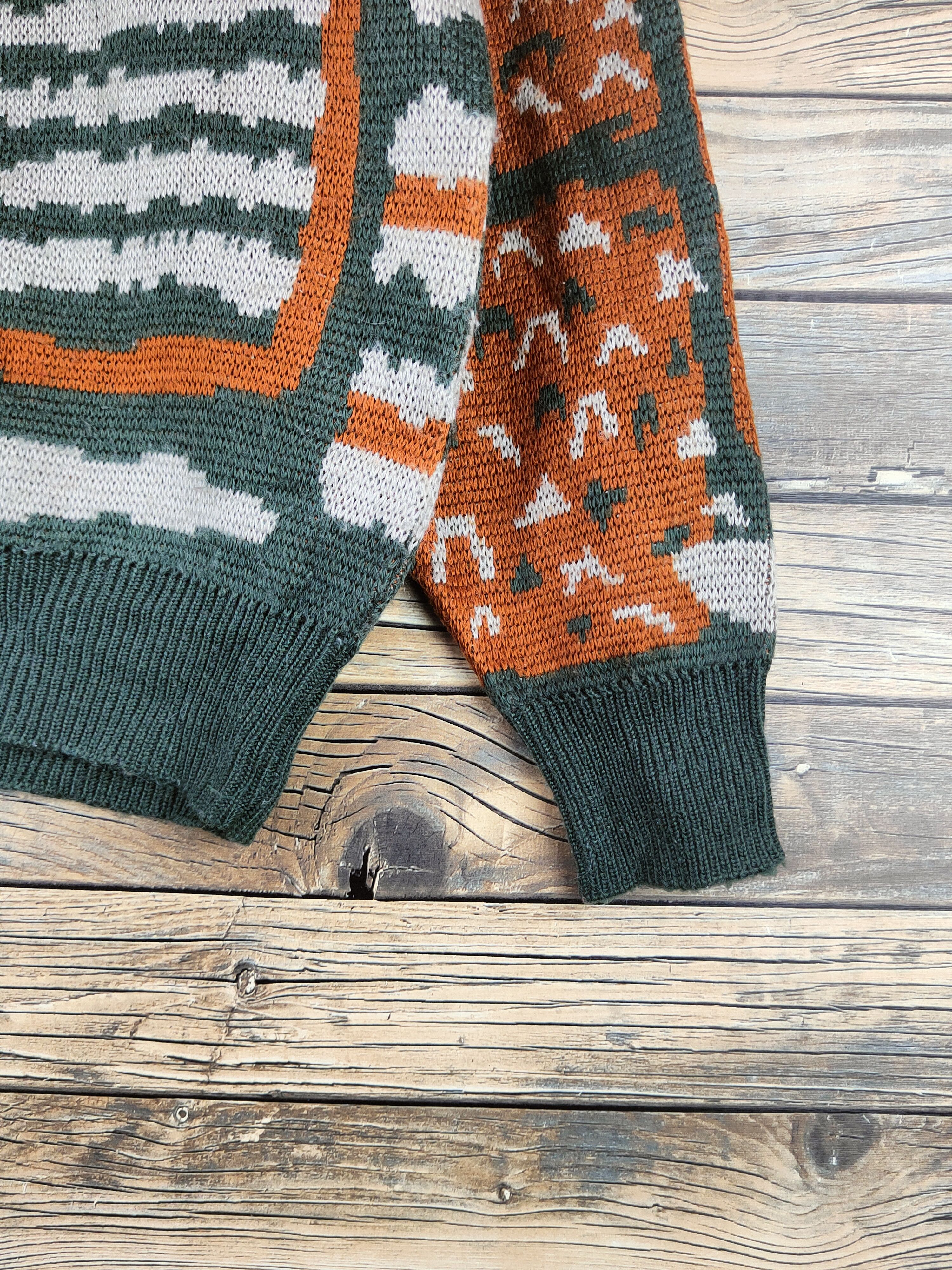 Japanese Brand DL Mackinaws Olive Brown Knitwear Sweatshirts #46-388 Size US M / EU 48-50 / 2 - 6 Thumbnail