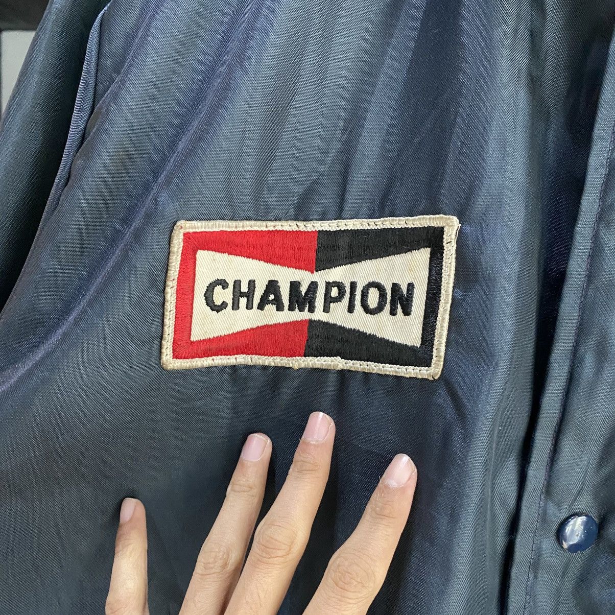 Champion Vintage 70s CHAMPION Spark Plugs NASCAR Jacket Size US L / EU 52-54 / 3 - 10 Thumbnail