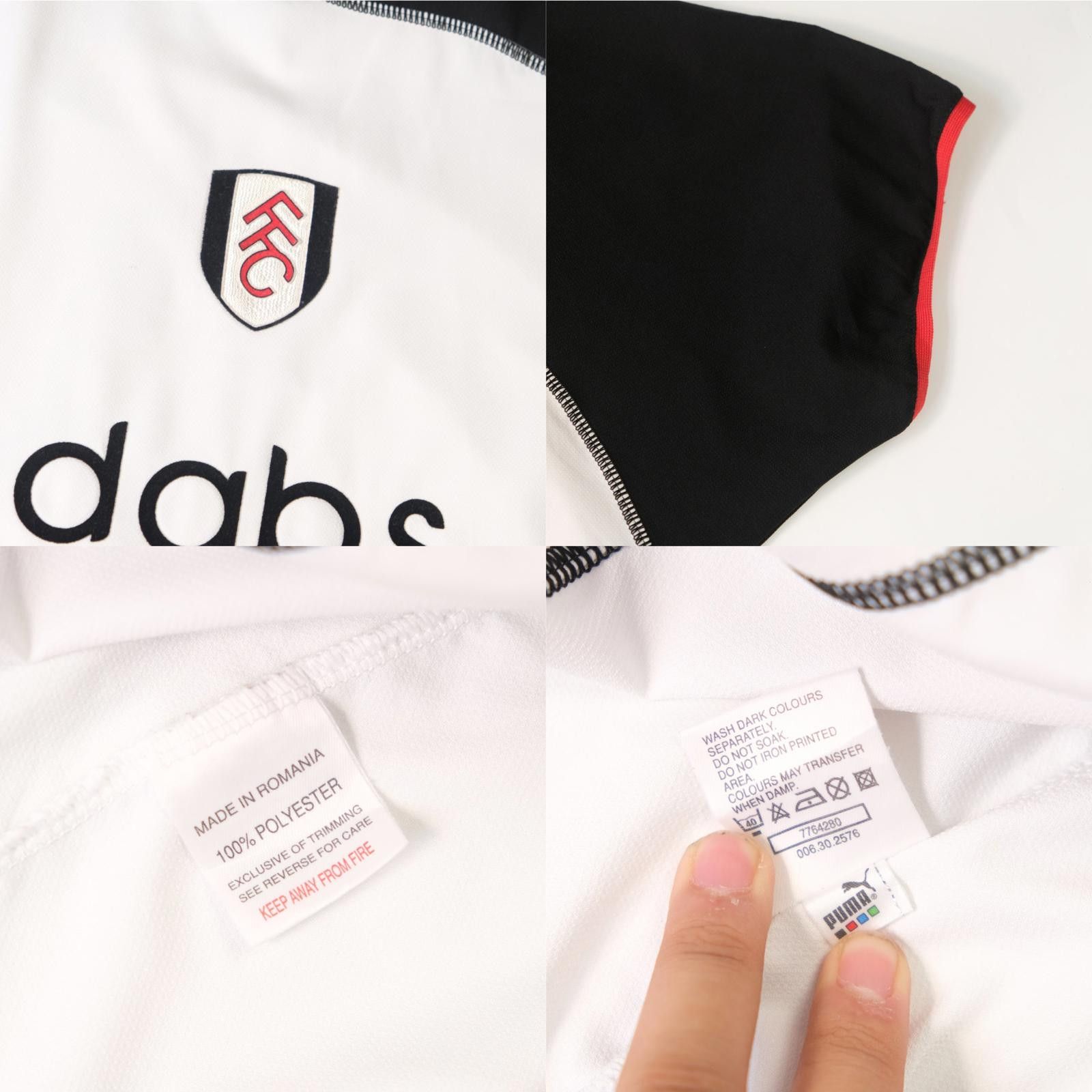 Puma 2003/04 Fulham Home Football Shirt Puma Cole (XXXL) Size US XXL / EU 58 / 5 - 6 Thumbnail