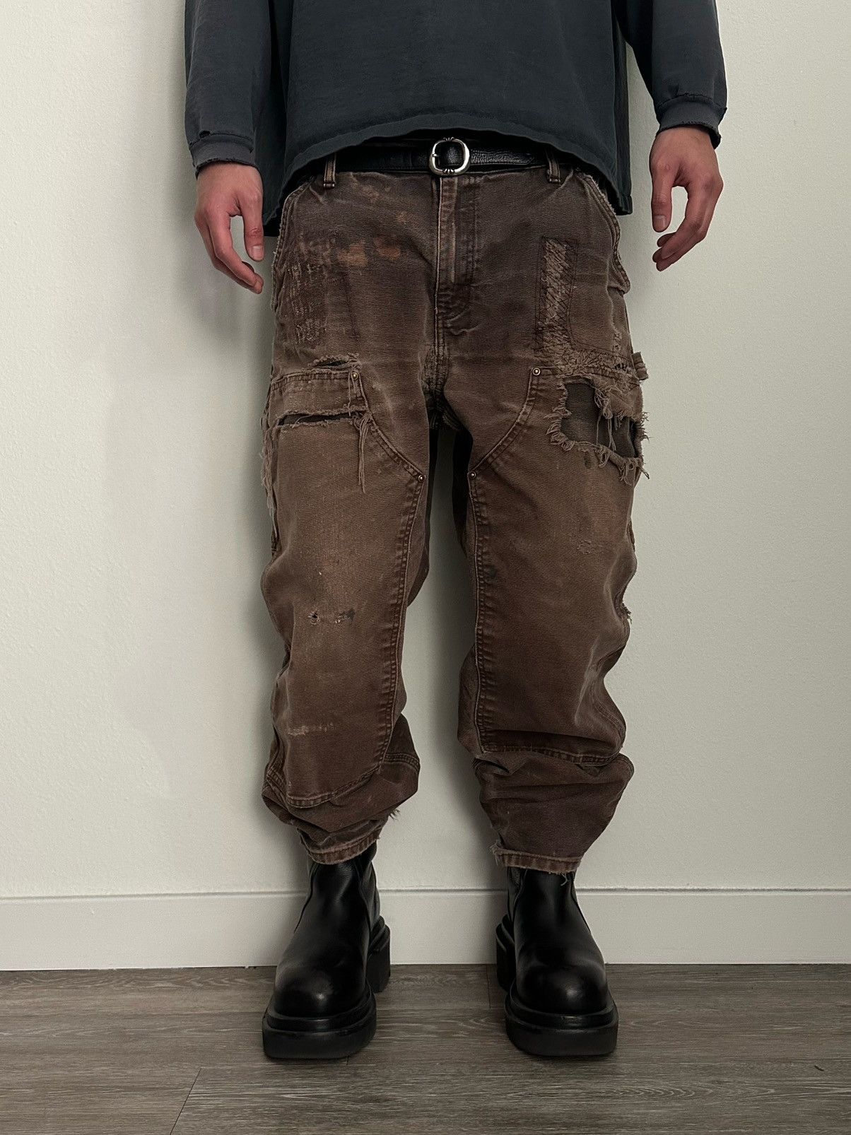 Carhartt Thrashed Vintage Carhartt double knee Size US 36 / EU 52 - 1 Thumbnail