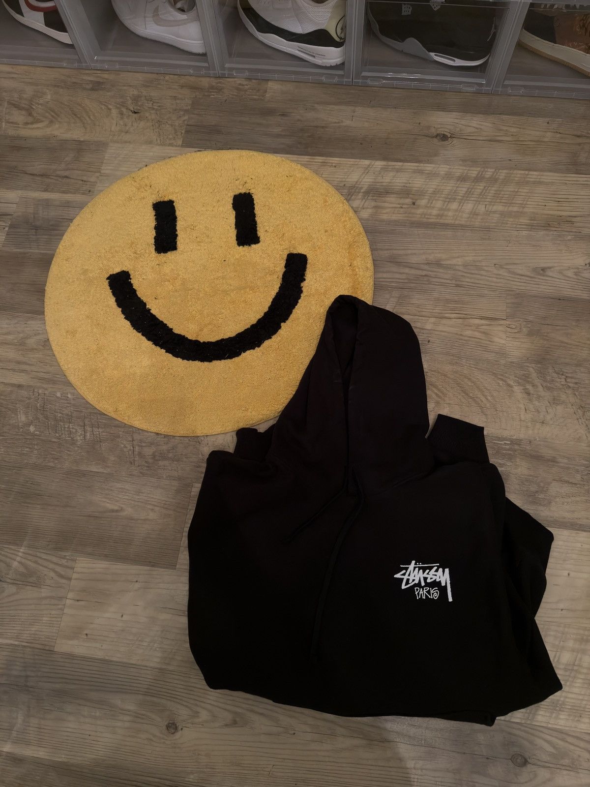 Stussy STUSSY PARIS BLACK HOODIE WORN ONCE SIZE XXL fits snug Size US XXL / EU 58 / 5 - 2 Thumbnail
