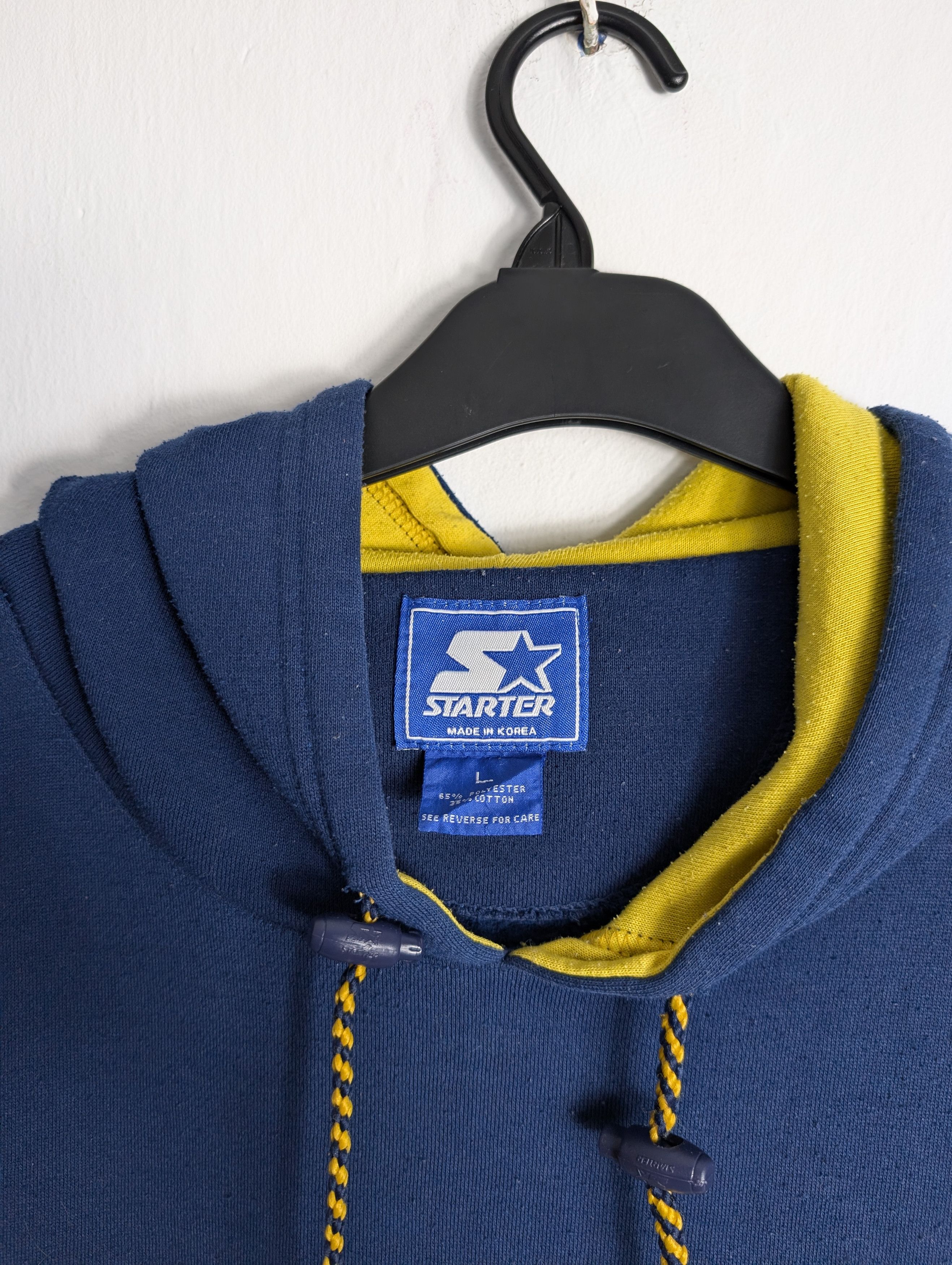 Starter Vintage 90s Starter Michigan Hoodie Retro Boxy Streetwear Size US L / EU 52-54 / 3 - 4 Thumbnail