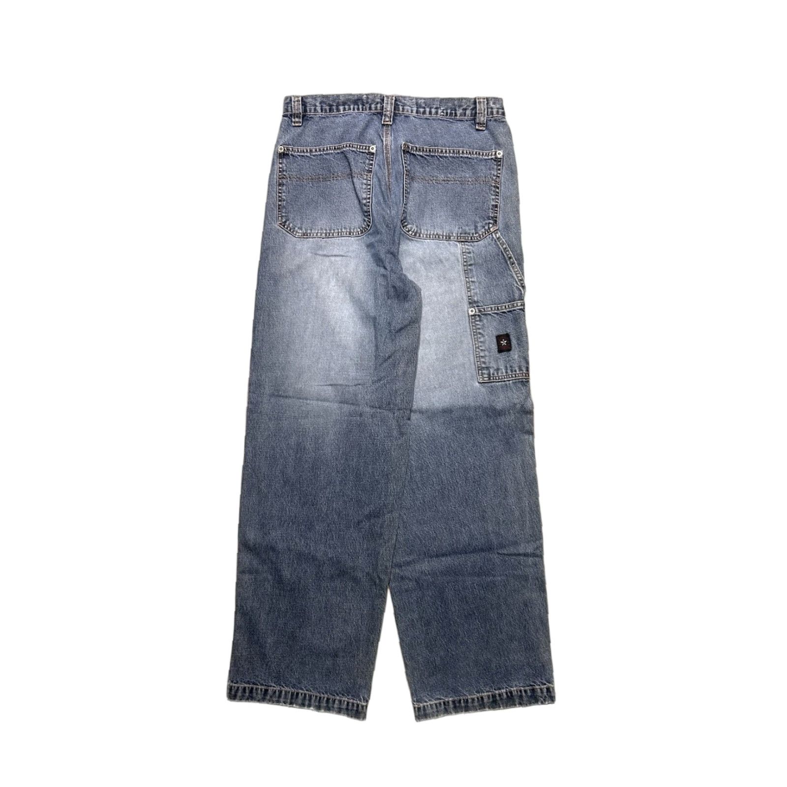 VINTAGE Arizona Jeans Baggy Wide-Leg Carpenter Jeans 31x31 Blue Mens 90s Skater Workwear