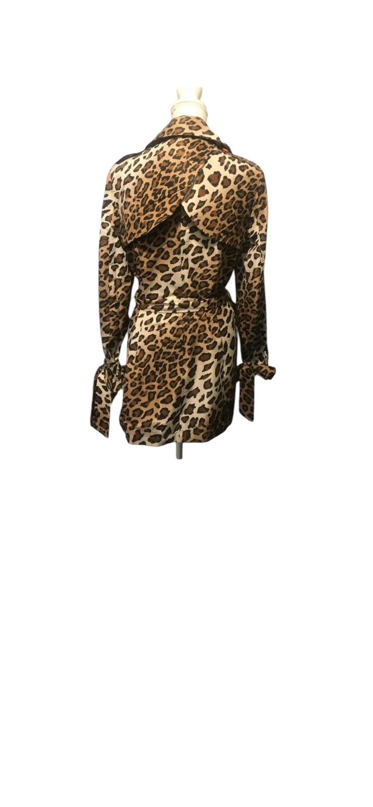 Blumarine BLUMARINE leopard trench coat, Blue Girl waterproof Size M / US 6-8 / IT 42-44 - 3 Thumbnail