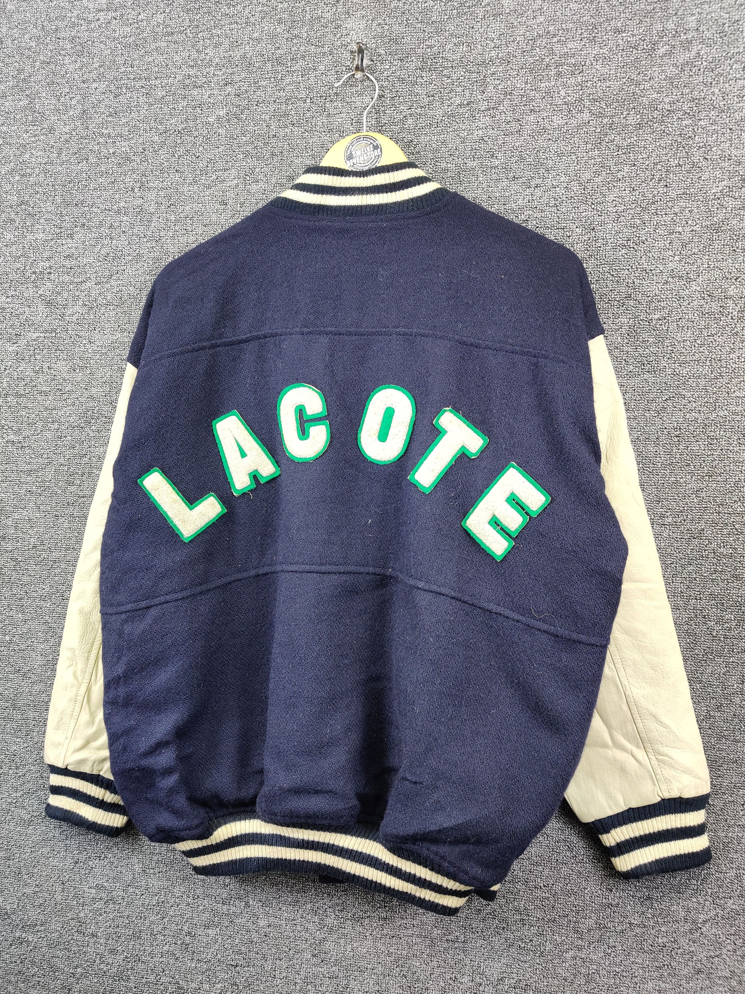 Japanese Brand Vintage Lacote Basque Wool Varsity Leather Jacket Size US XL / EU 56 / 4 - 2 Thumbnail