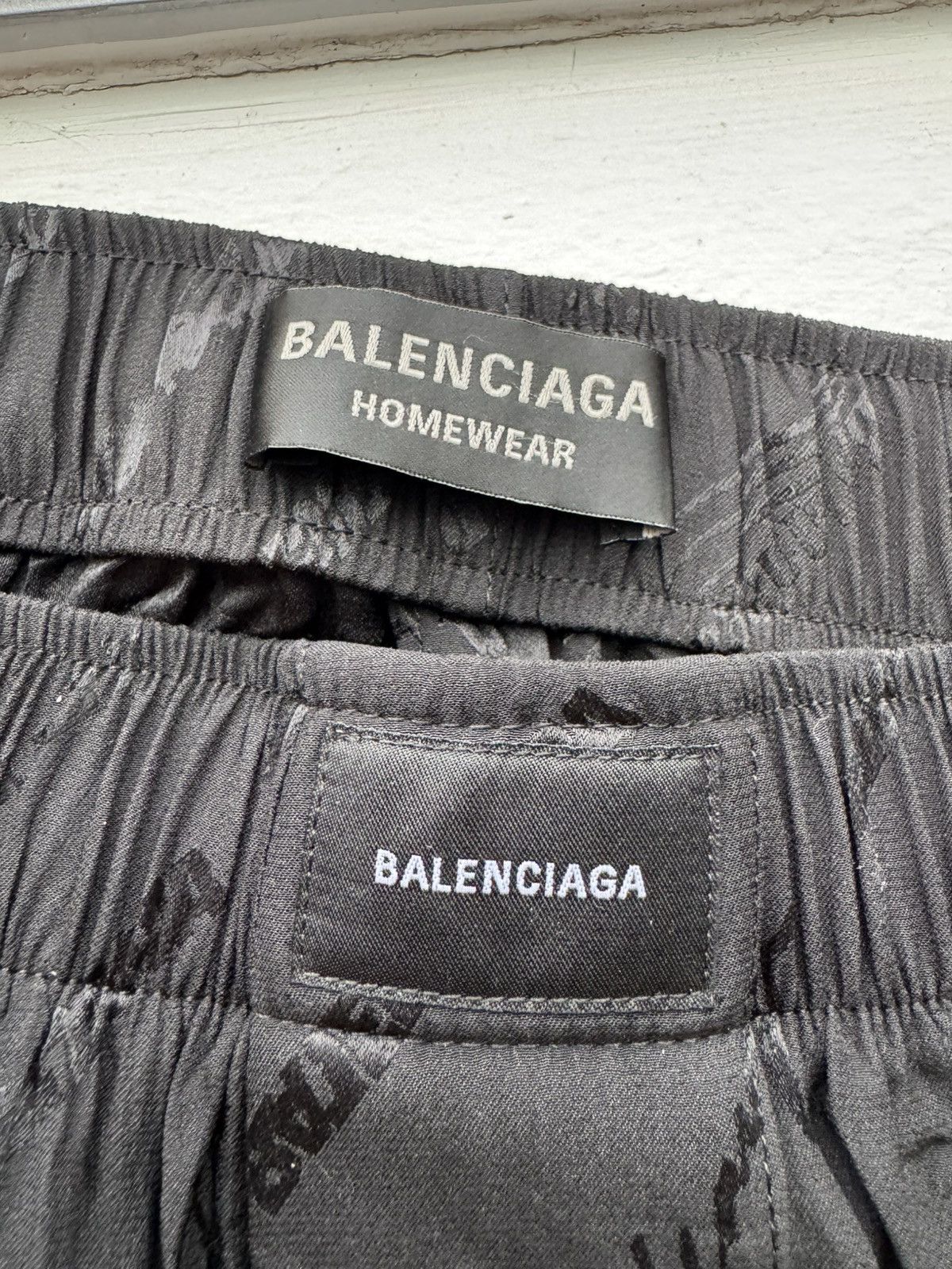 Balenciaga Logomania All Over Pyjama Jacquard Shorts Size US 30 / EU 46 - 4 Thumbnail