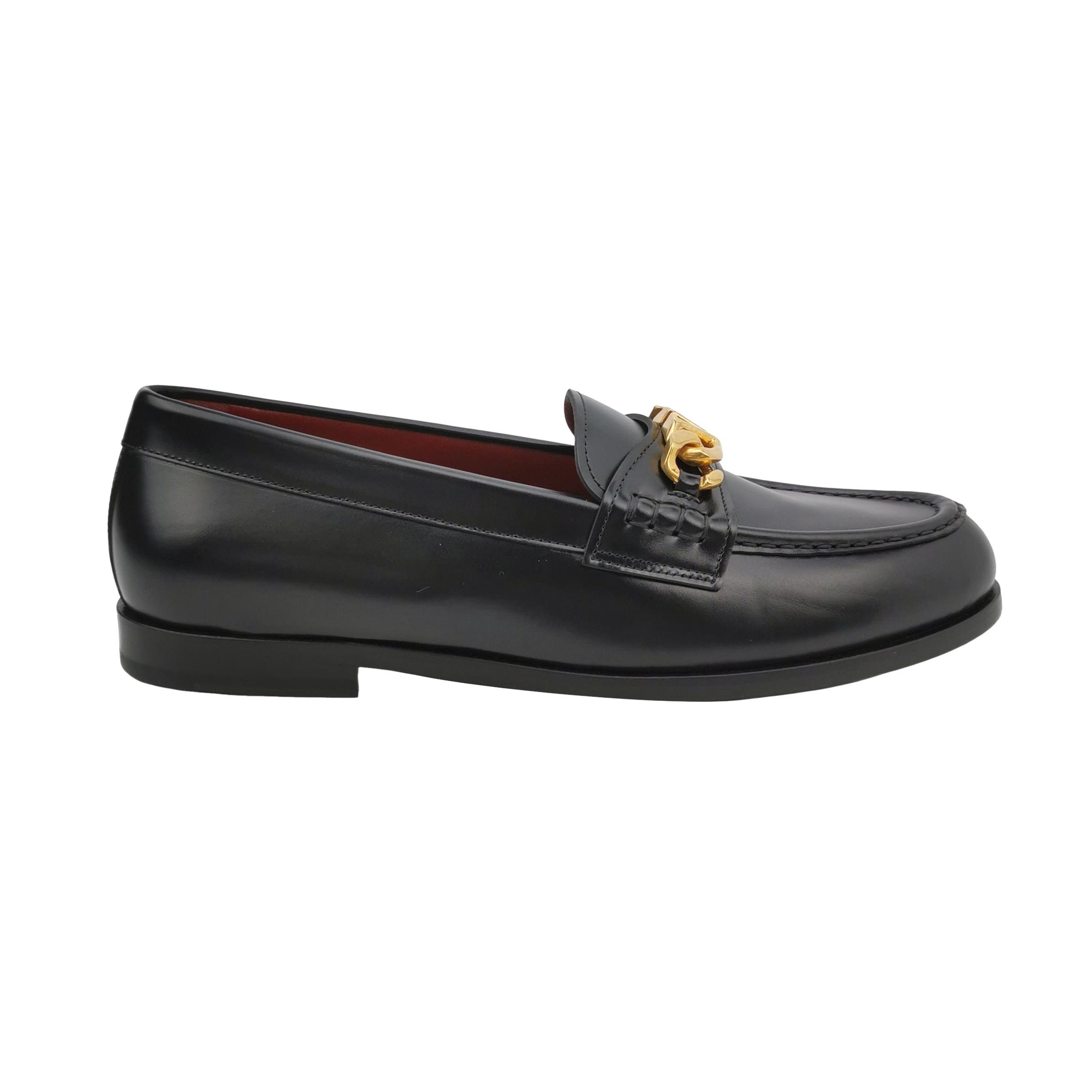 Valentino Valentino V-Logo Leather Loafers Size 42.5 Size US 9 / EU 42 - 1 Thumbnail