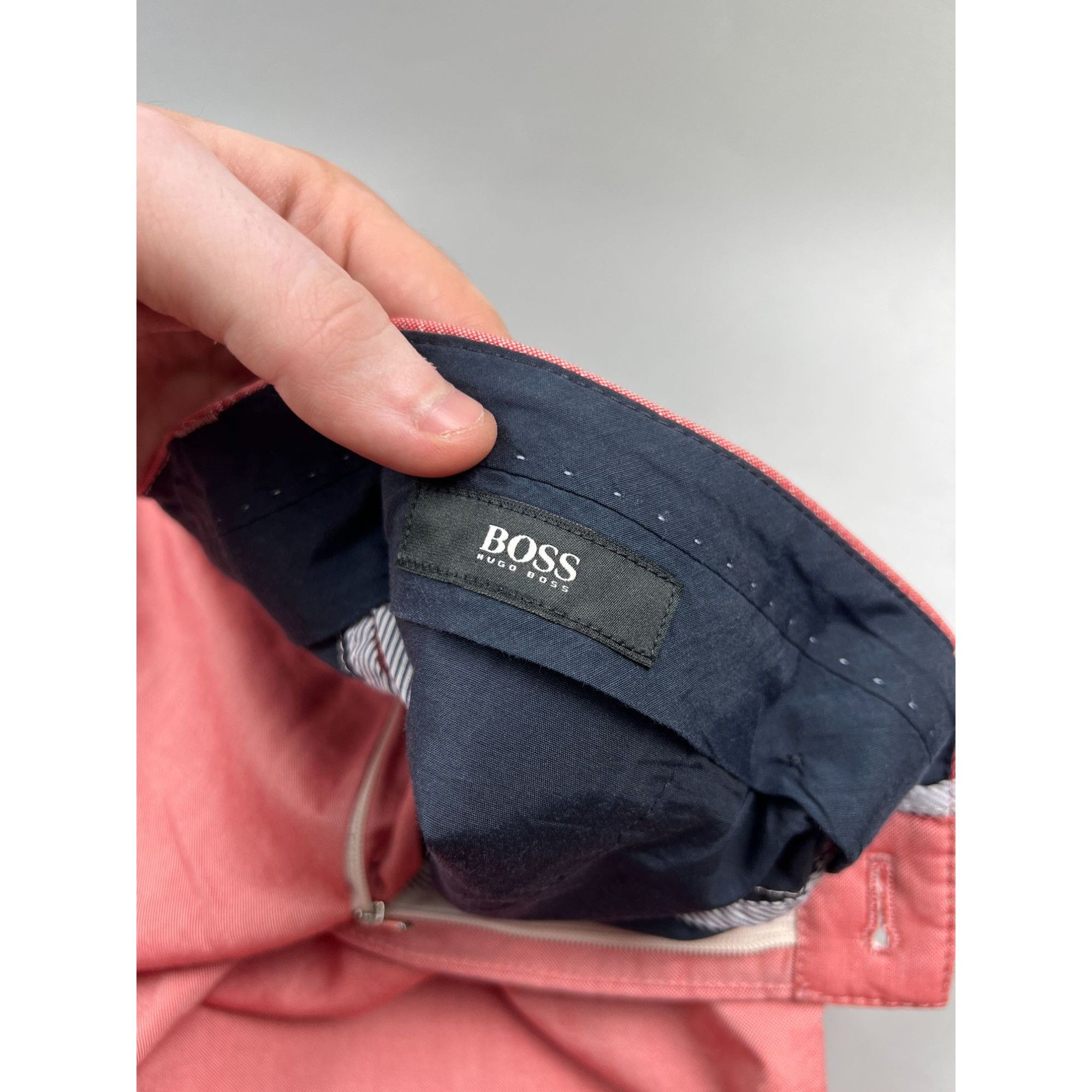 Hugo Boss Hugo Boss Pink Cotton Chino Pants (Y0825) Size US 34 / EU 50 - 8 Thumbnail