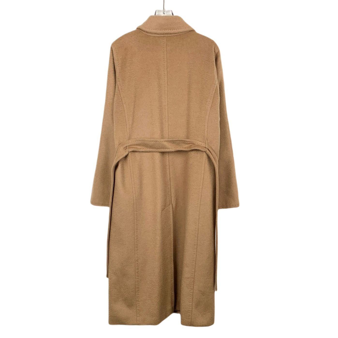Max Mara Max Mara Camel Wool Blend Long Coat With Belted Back Size L / US 10 / IT 46 - 2 Thumbnail