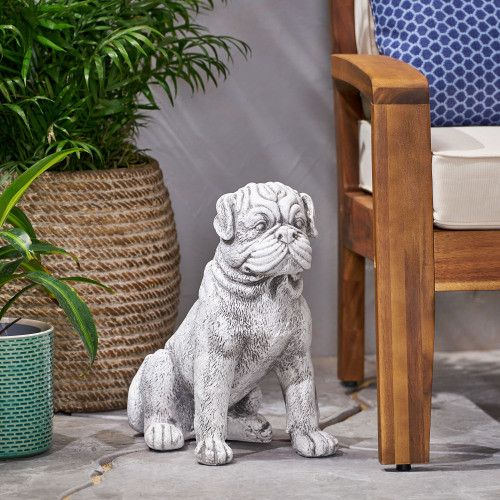 Designer × Homemade Dog Animals Weather Resistant Concrete Garden Statue Size US L / EU 52-54 / 3 - 1 Thumbnail