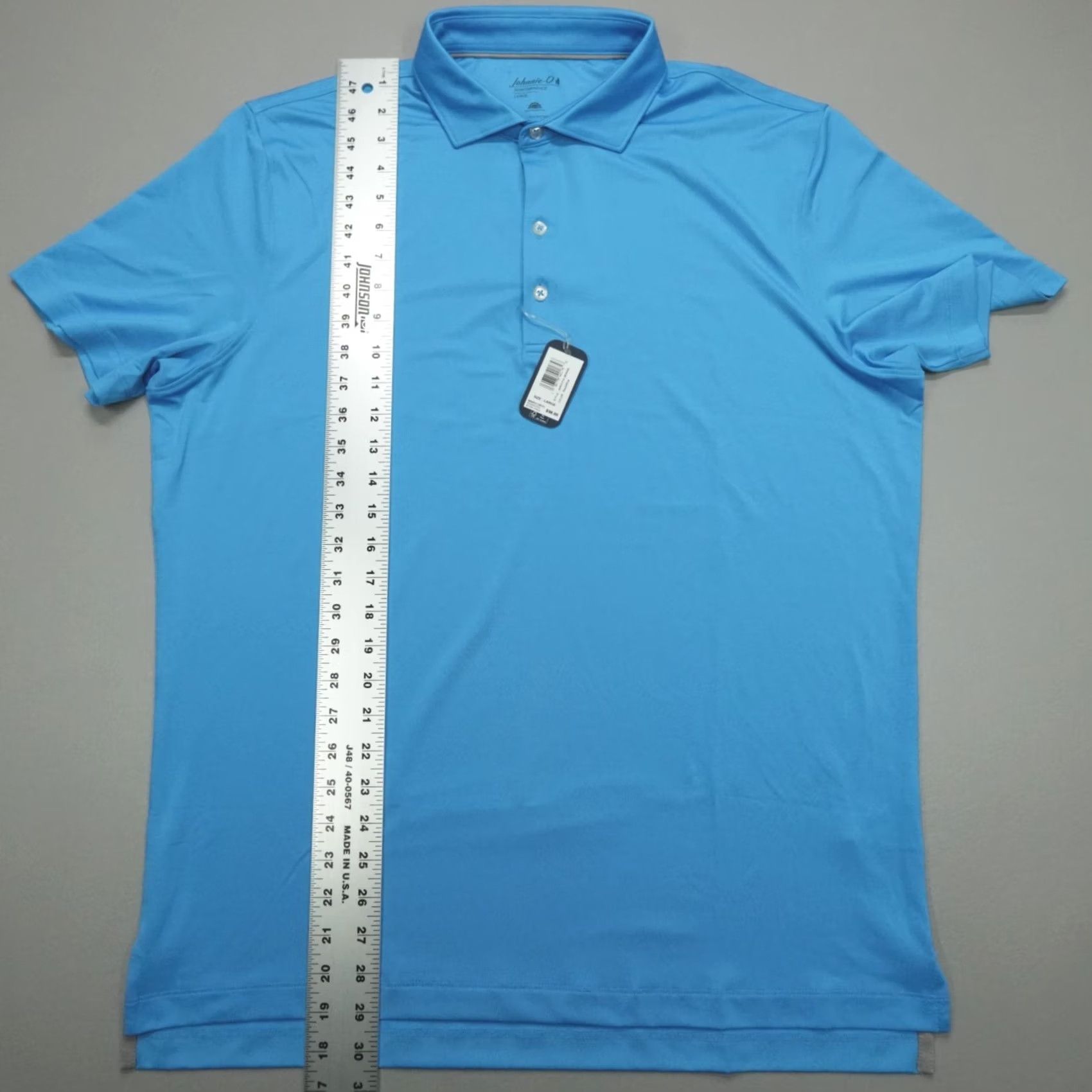 johnnie-O johnnie-O Birdie Golf Polo Performance Jersey Blue Men's Size L Majorca Size US L / EU 52-54 / 3 - 6 Thumbnail