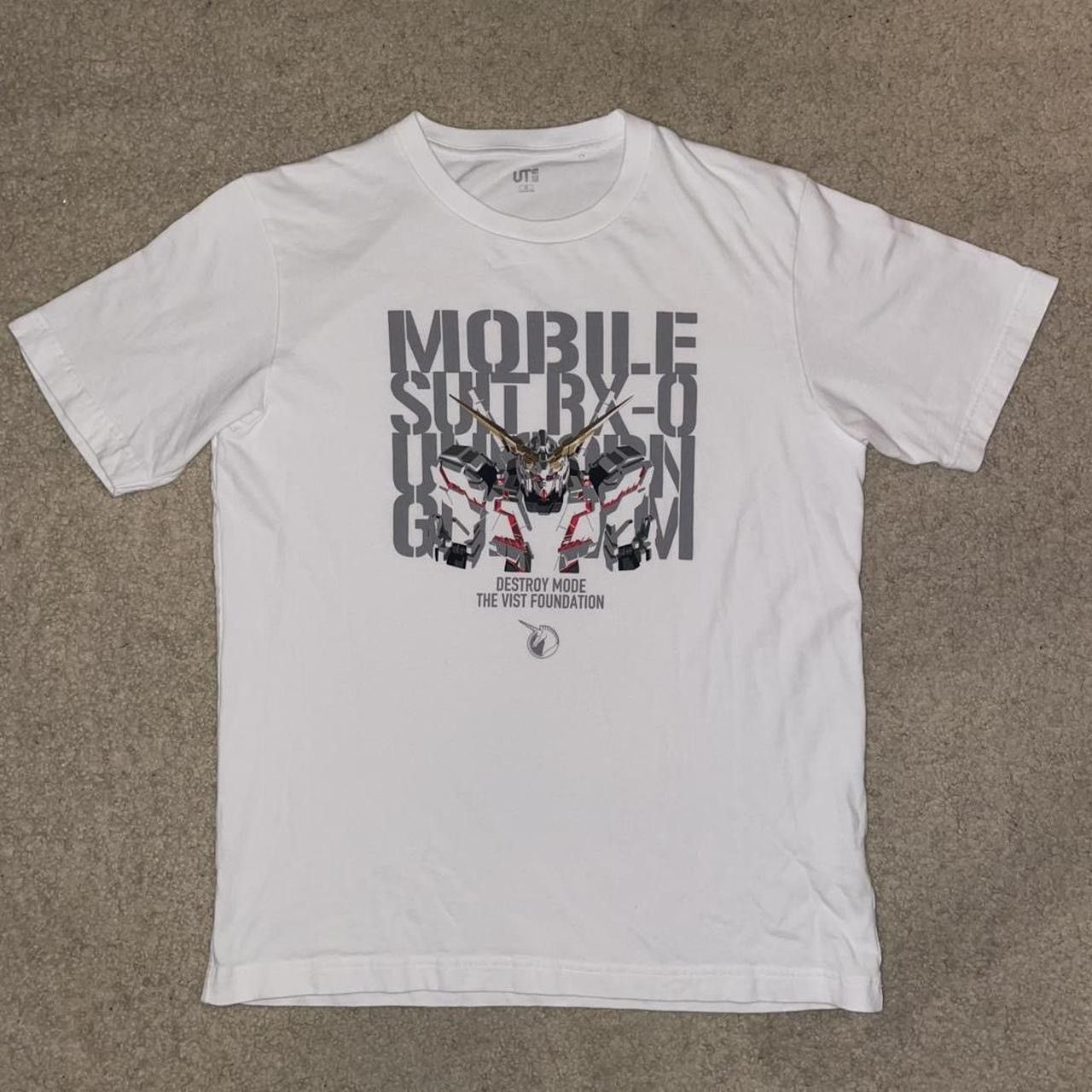 Uniqlo Uniqlo x Gundam Mobile Suit RX-0 Unicorn t shirt Size US M / EU 48-50 / 2 - 1 Thumbnail