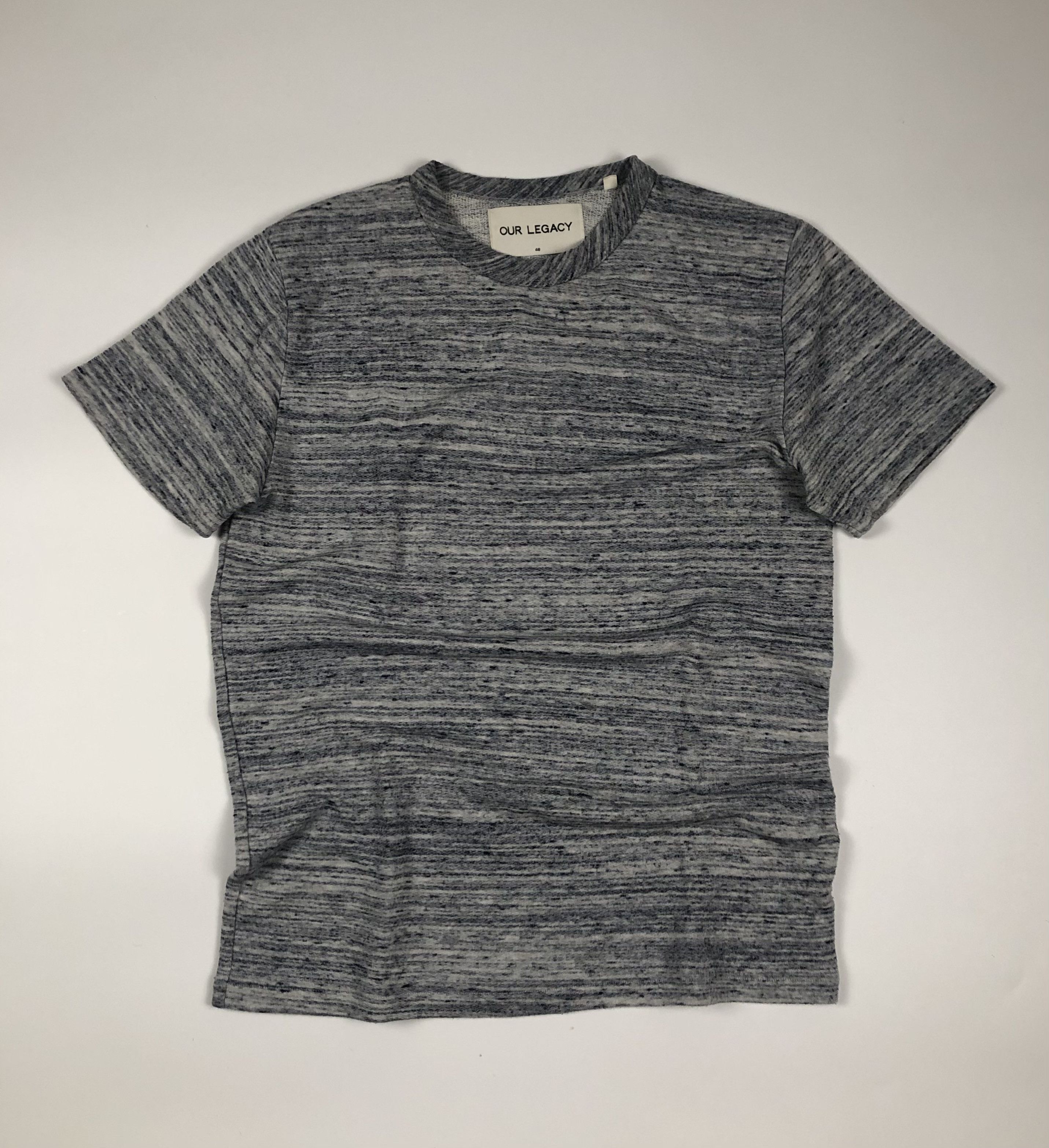 Our Legacy Our Legacy Blue Grey Melange Tee Size US S / EU 44-46 / 1 - 1 Thumbnail