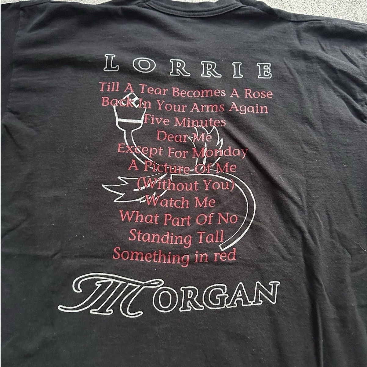 Band Tees × Vintage Vintage Lorrie Morgan Shirt 1995 XLBack In Your Arms Again Size US XL / EU 56 / 4 - 4 Thumbnail