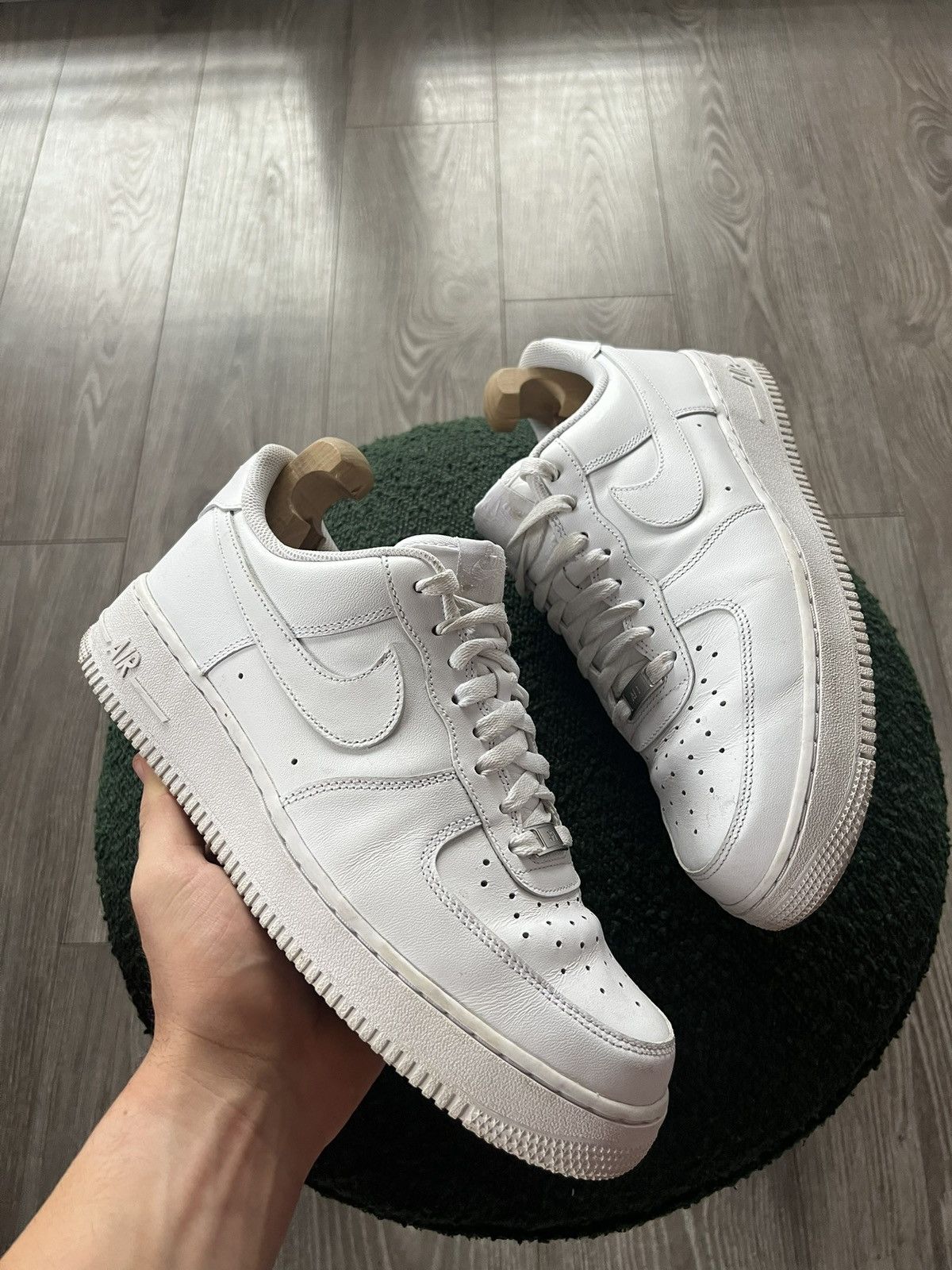 Nike Nike Air Force 1 Triple White AR Leather Sneakers Size US 9 / EU 42 - 5 Thumbnail