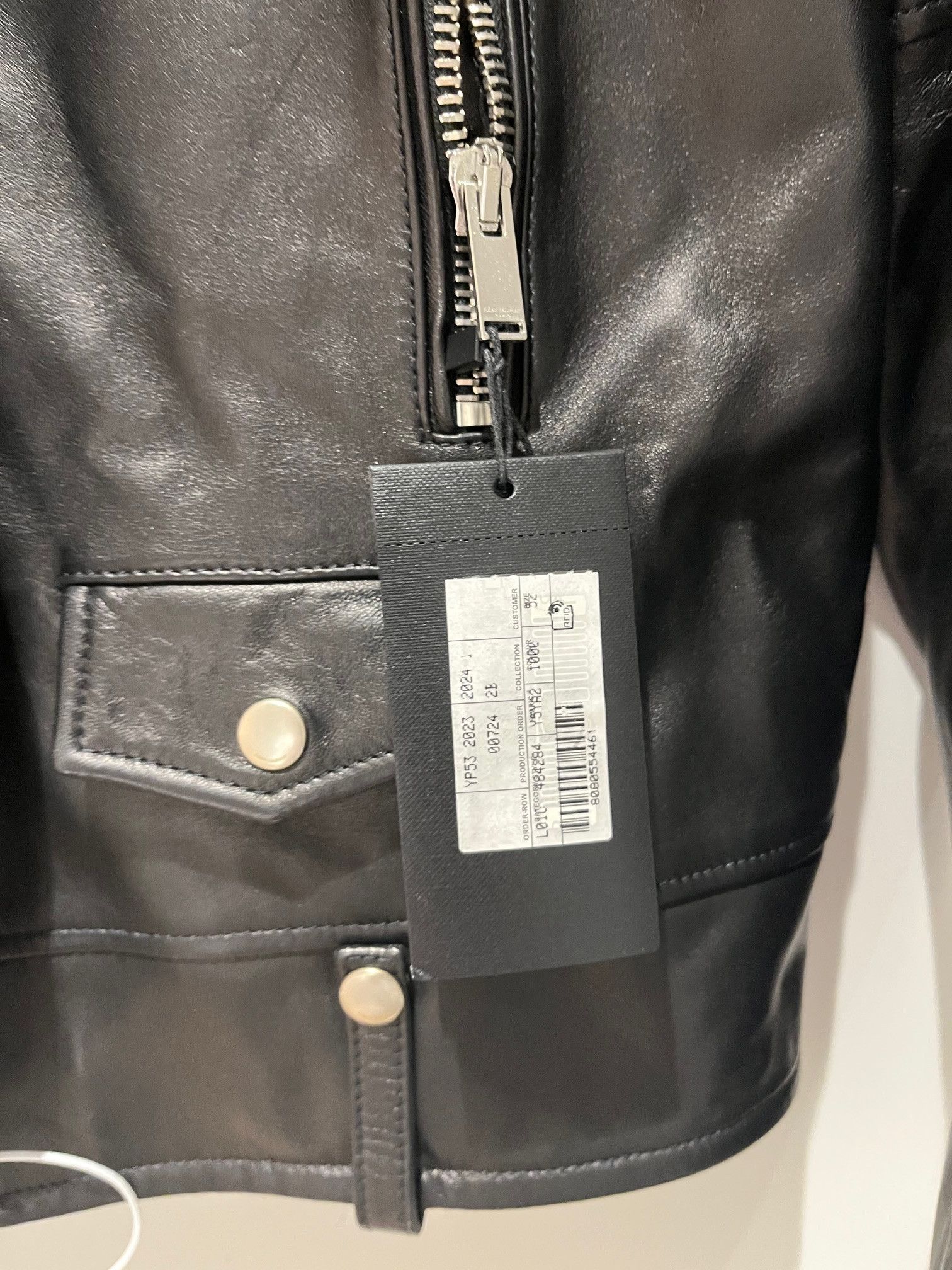 Yves Saint Laurent Yves Saint Laurent Biker Jacket Size 52 NWT MSRP 4200 Euros Size US L / EU 52-54 / 3 - 4 Thumbnail