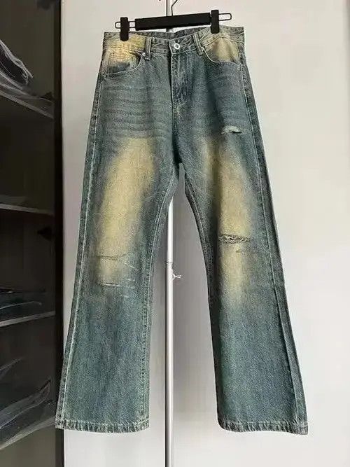 Jean Blue Gradient Wash Bootcut Flared Jeans Size US 30 / EU 46 - 3 Thumbnail