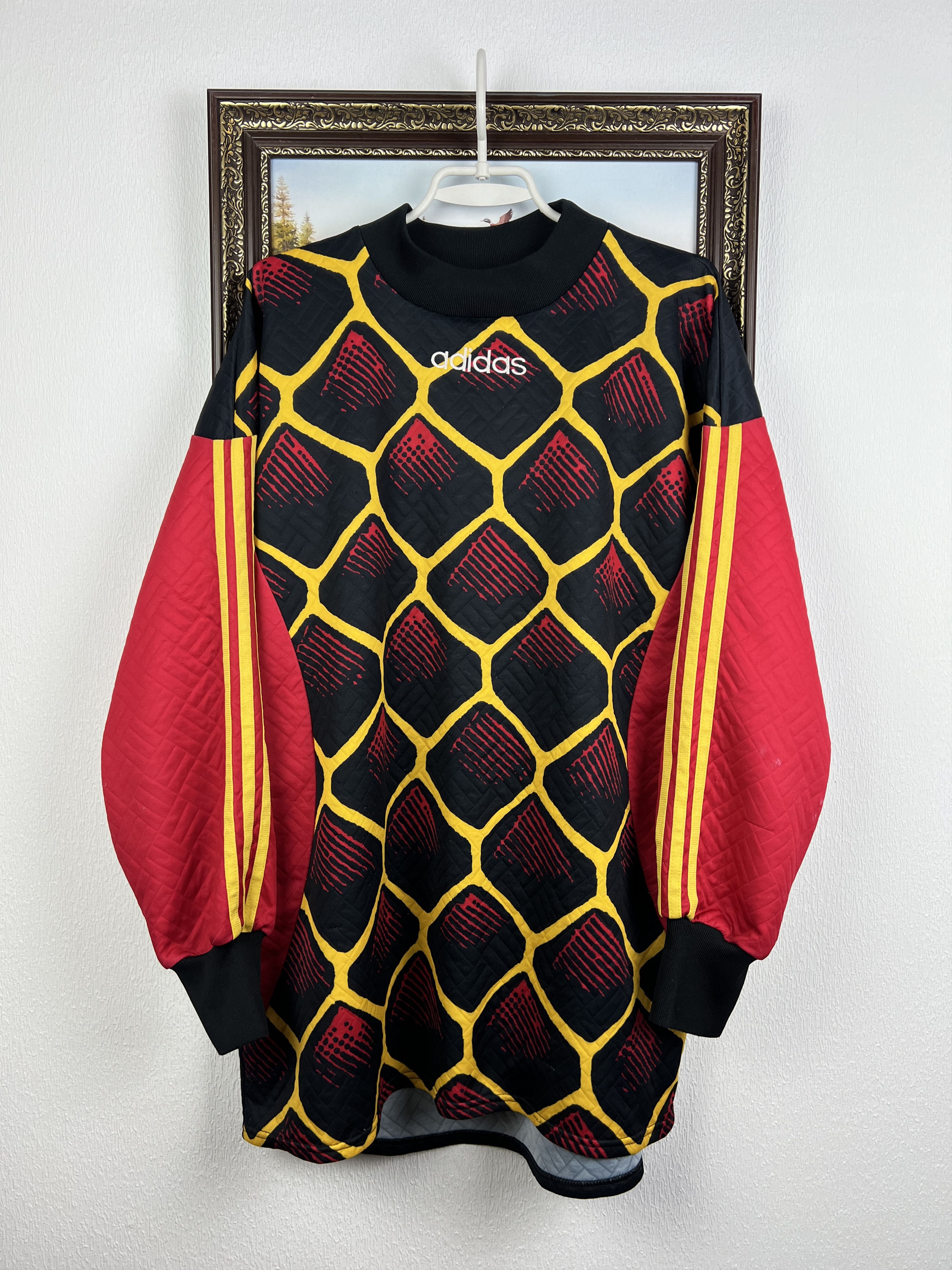 Adidas Vintage Football Goalkeeper Template Shirt Soccer Jersey Size US XL / EU 56 / 4 - 1 Thumbnail