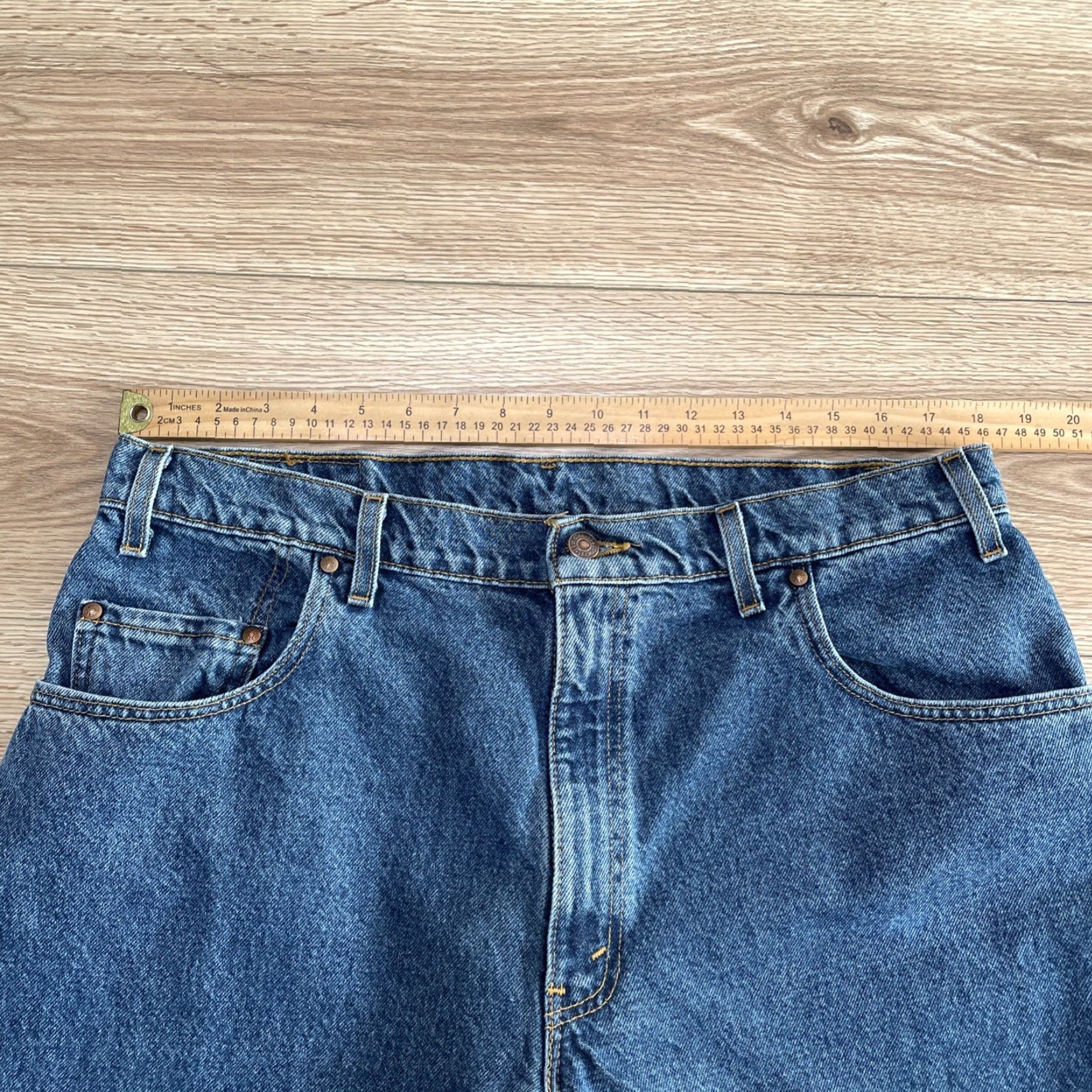 Levi's VINTAGE Levi's 545 Loose Fit Jeans 38x30 Blue USA Mens Size US 38 / EU 54 - 4 Thumbnail