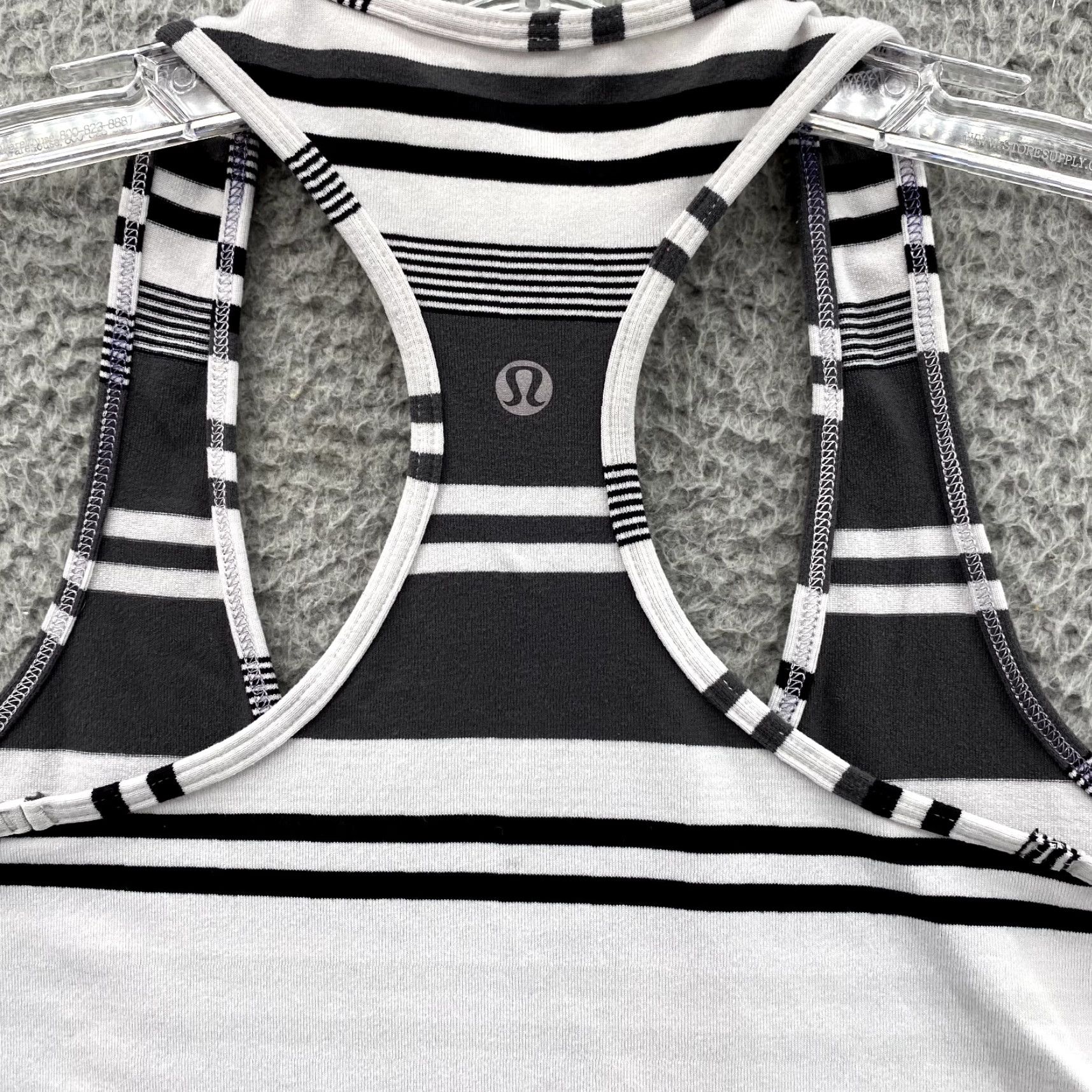 Lululemon Lululemon Cool Racerback Tank Top Womens 6 Black White Striped Running Train Y2k Shirt Adult XS-XL Size M / US 6-8 / IT 42-44 - 7 Thumbnail