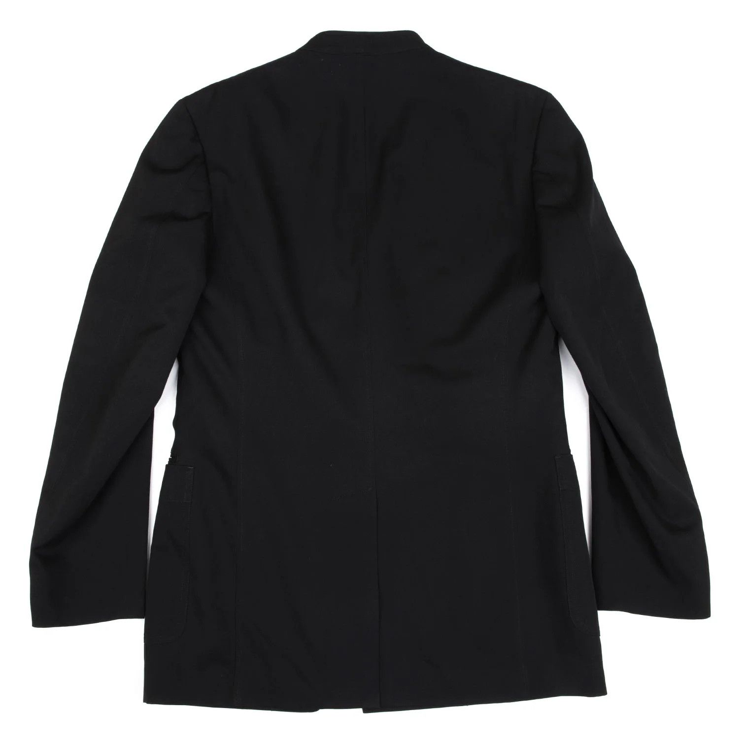 Yohji Yamamoto Yohji Yamamoto Wool Gabardine Jacket Black 3 Size US L / EU 52-54 / 3 - 12 Thumbnail