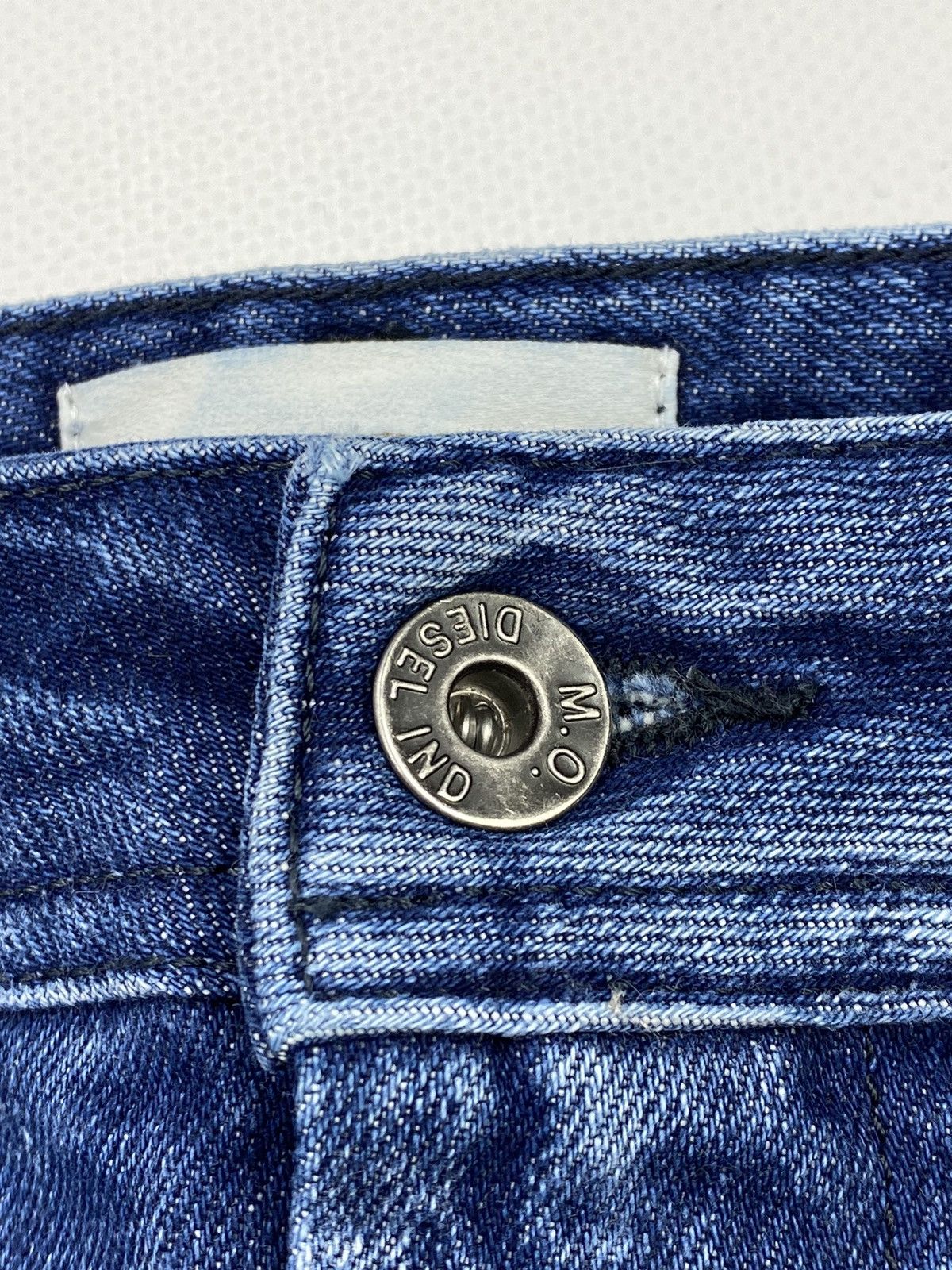 Diesel 🔥LASTDROP🔥 Y2K Diesel Washed Denim Jeans Sequined Mini Skirt Size 30" / US 8 / IT 44 - 10 Thumbnail