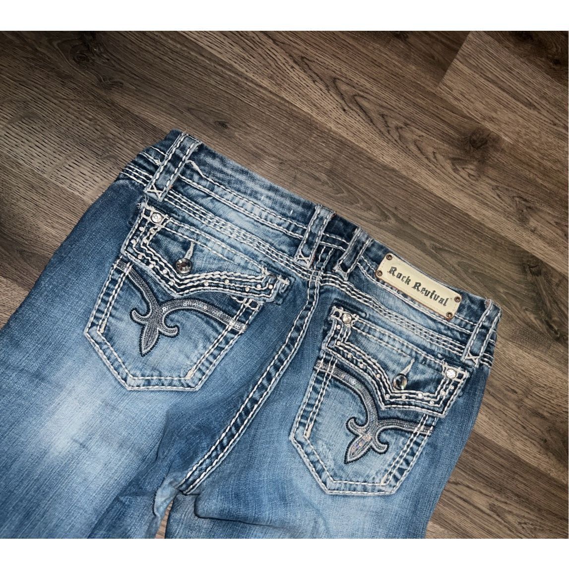 Rock Revival Rock Revival Kai Bootcut Jeans Woman’s Size 32 - See Descrip Size 32" / US 10 / IT 46 - 14 Thumbnail